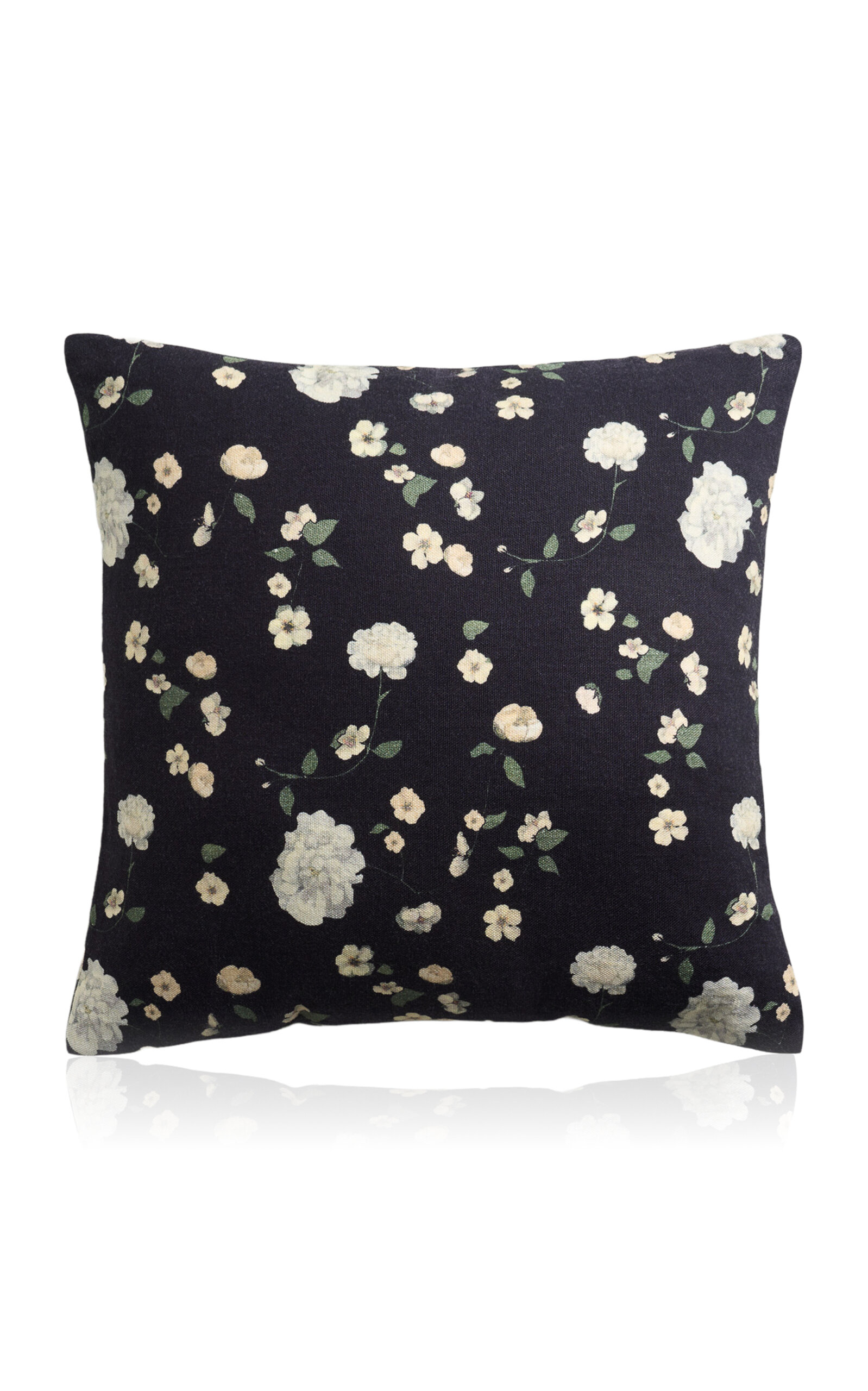 Nordic Knots Exclusive Honey Rose Cotton Pillow Cover - Black