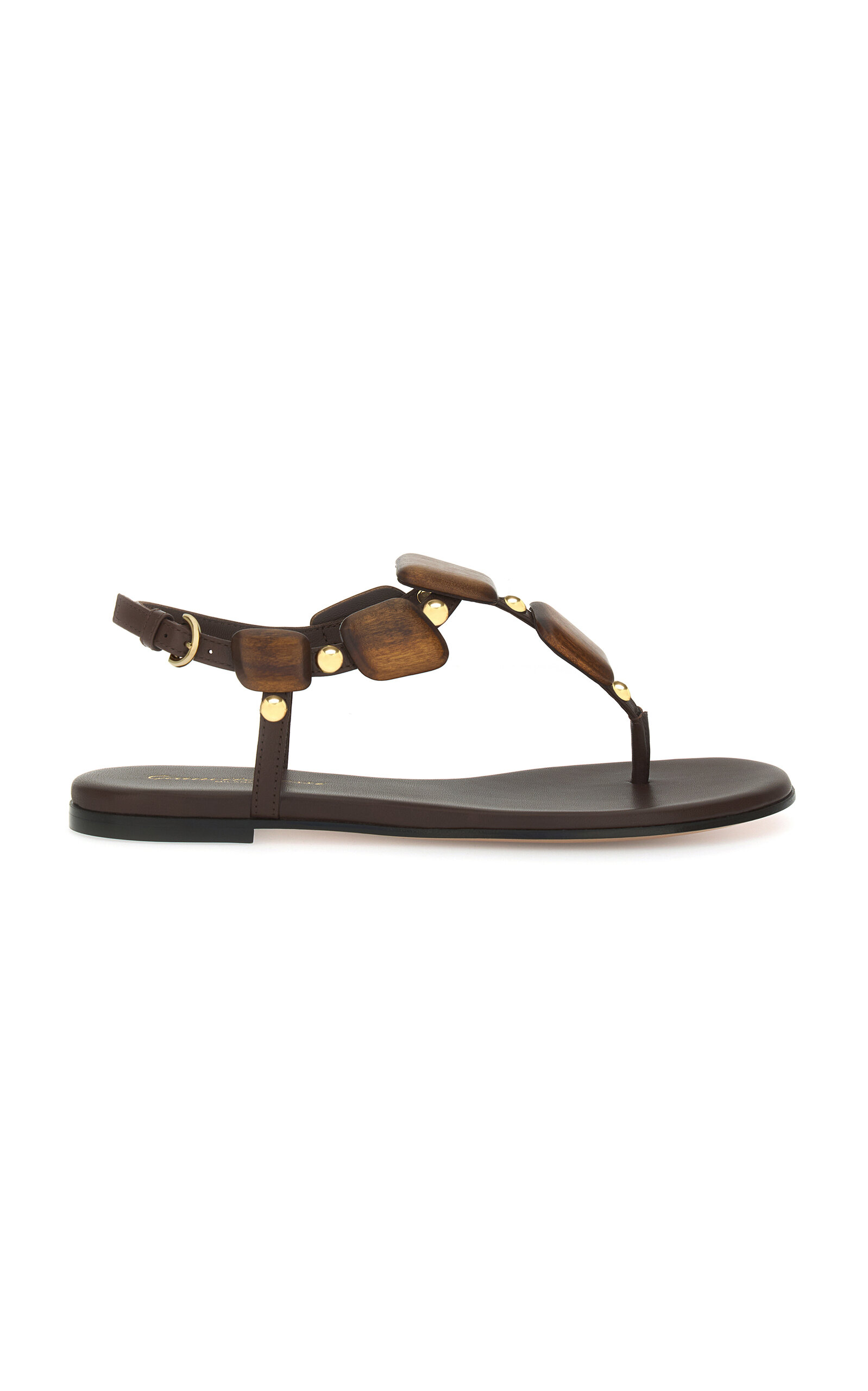 Gianvito Rossi Embellished Leather Sandals - Moda Operandi