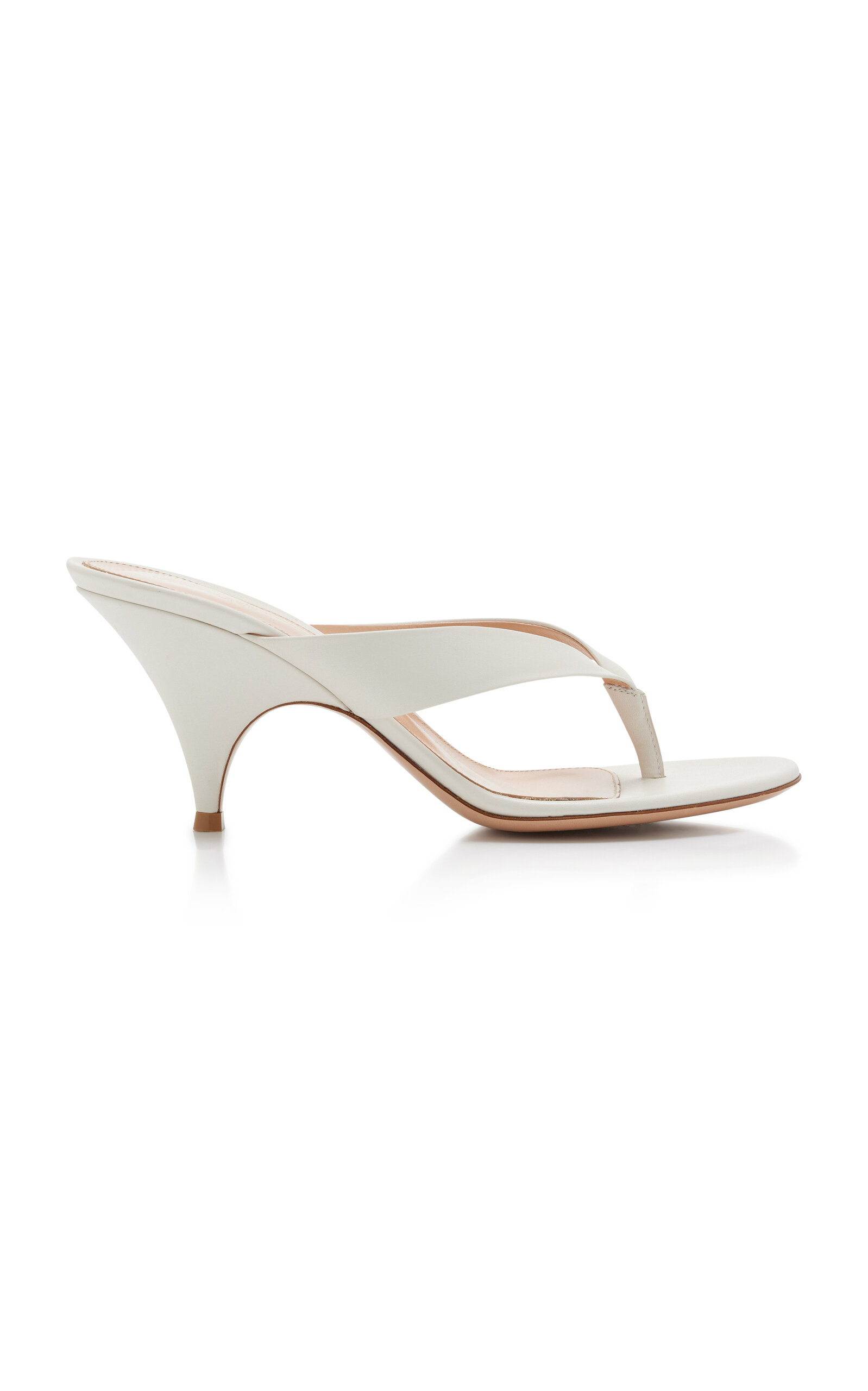 Gianvito Rossi Sofia Leather Thong Sandals