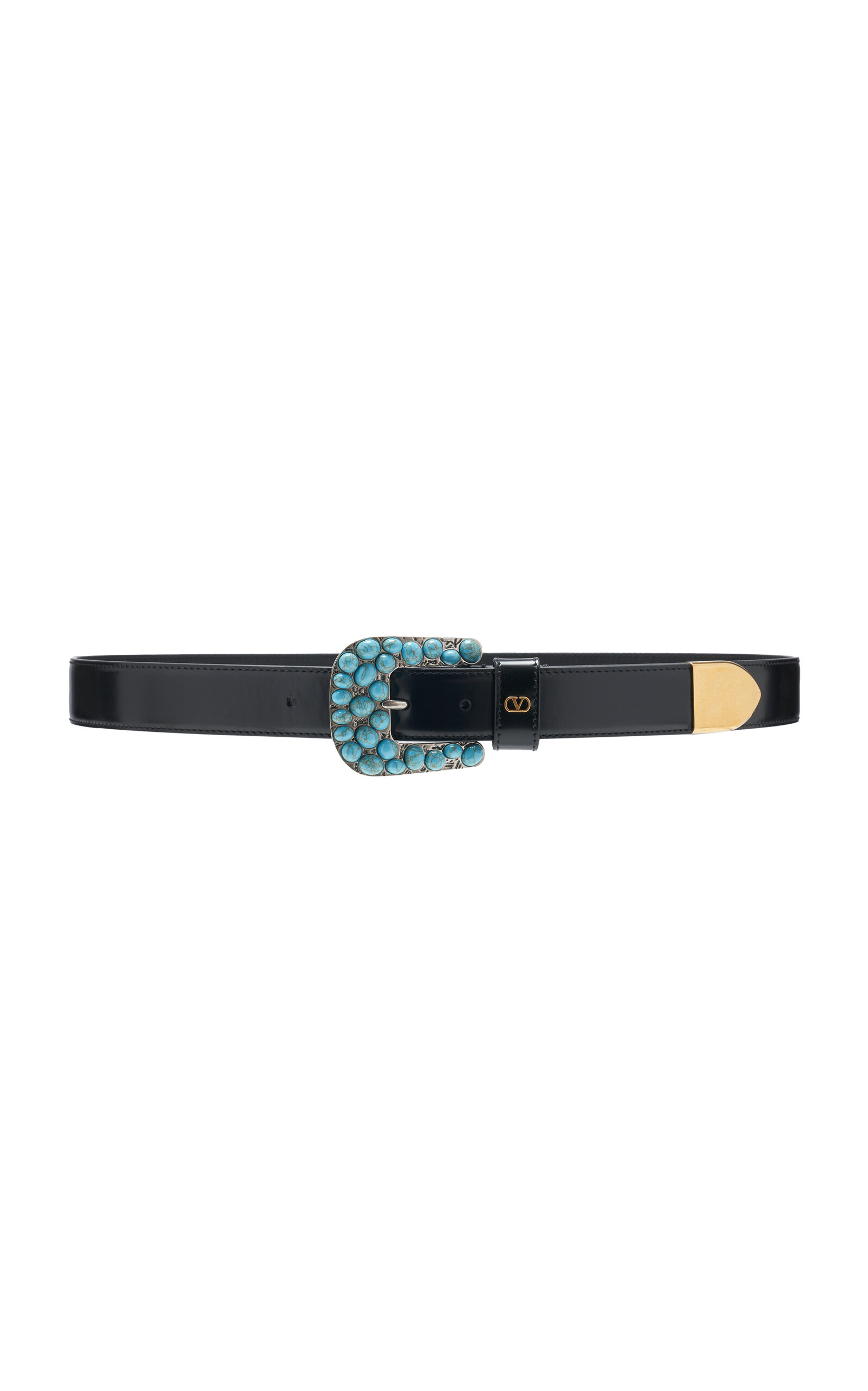 Valentino Garavani Mini V-Logo Signature Leather Belt | Thumbnail 6