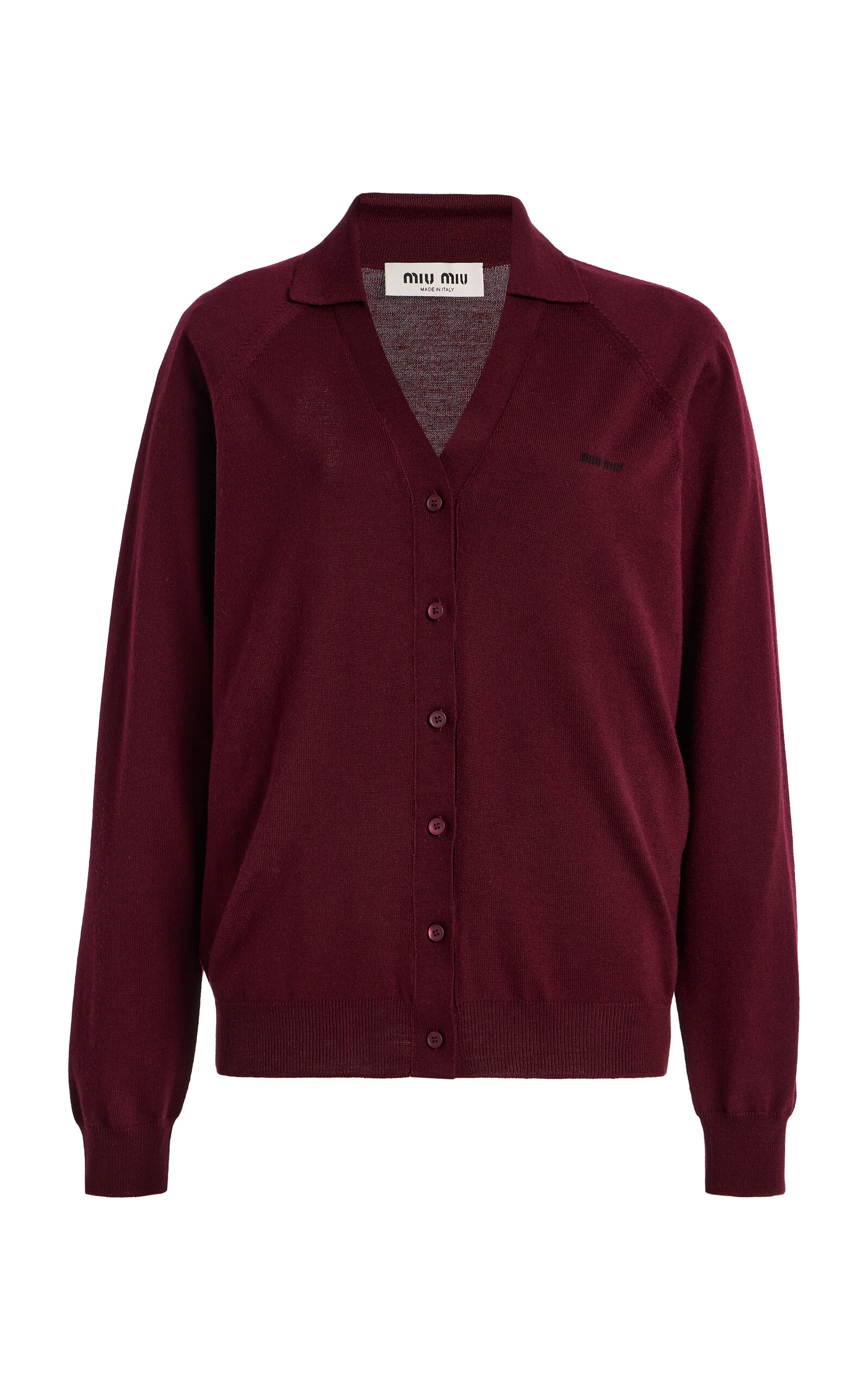 Miu Miu Button-Down Wool Cardigan | Thumbnail 9 Miu Miu Button-Down Wool Cardigan | Thumbnail 9