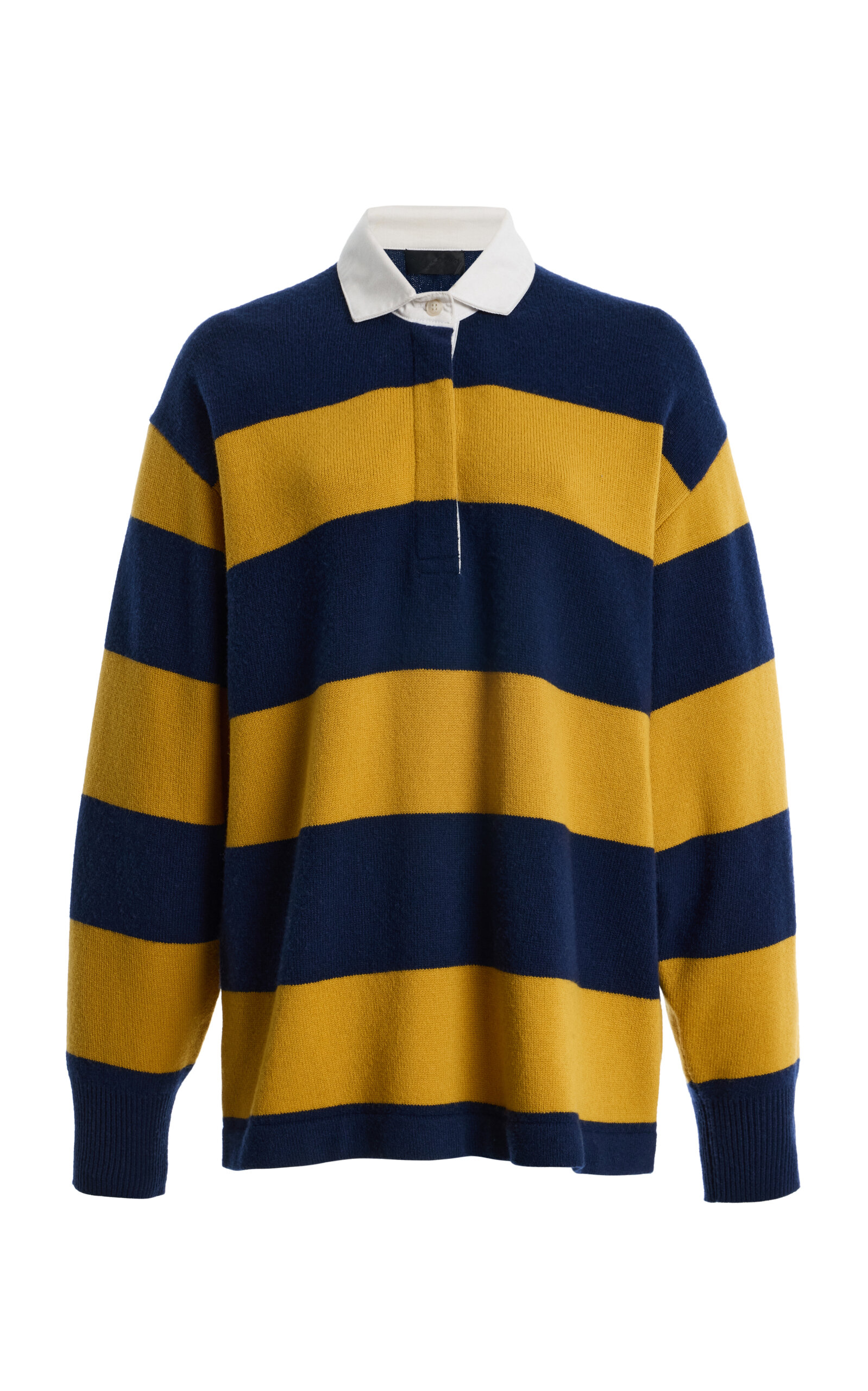 NILI LOTAN - Rashida Striped Wool-Cashmere Rugby Sweater - Stripe - L - Moda Operandi