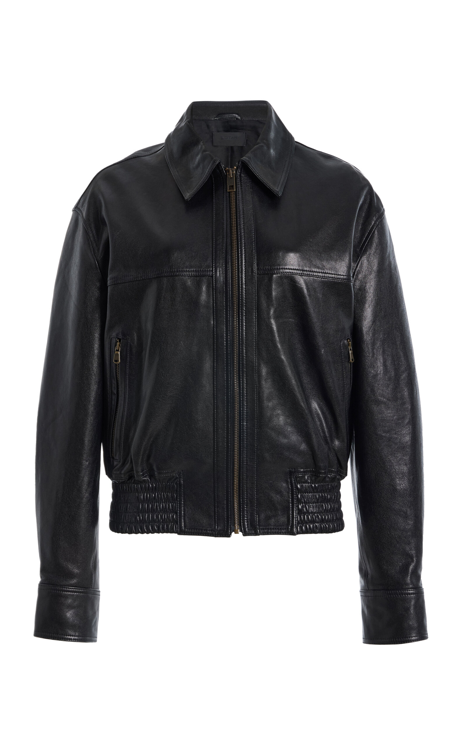 NILI LOTAN Aime Leather Bomber Jacket - Moda Operandi