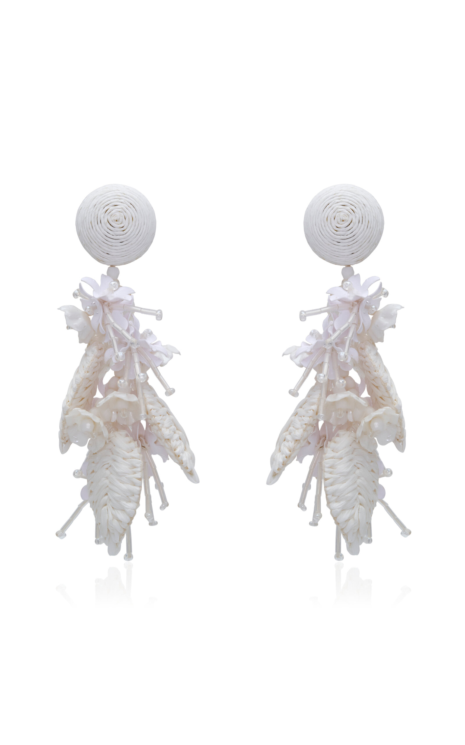 Oscar de la Renta - Tassel Bouquet Earrings - White - OS - Moda Operandi - Gifts For Her