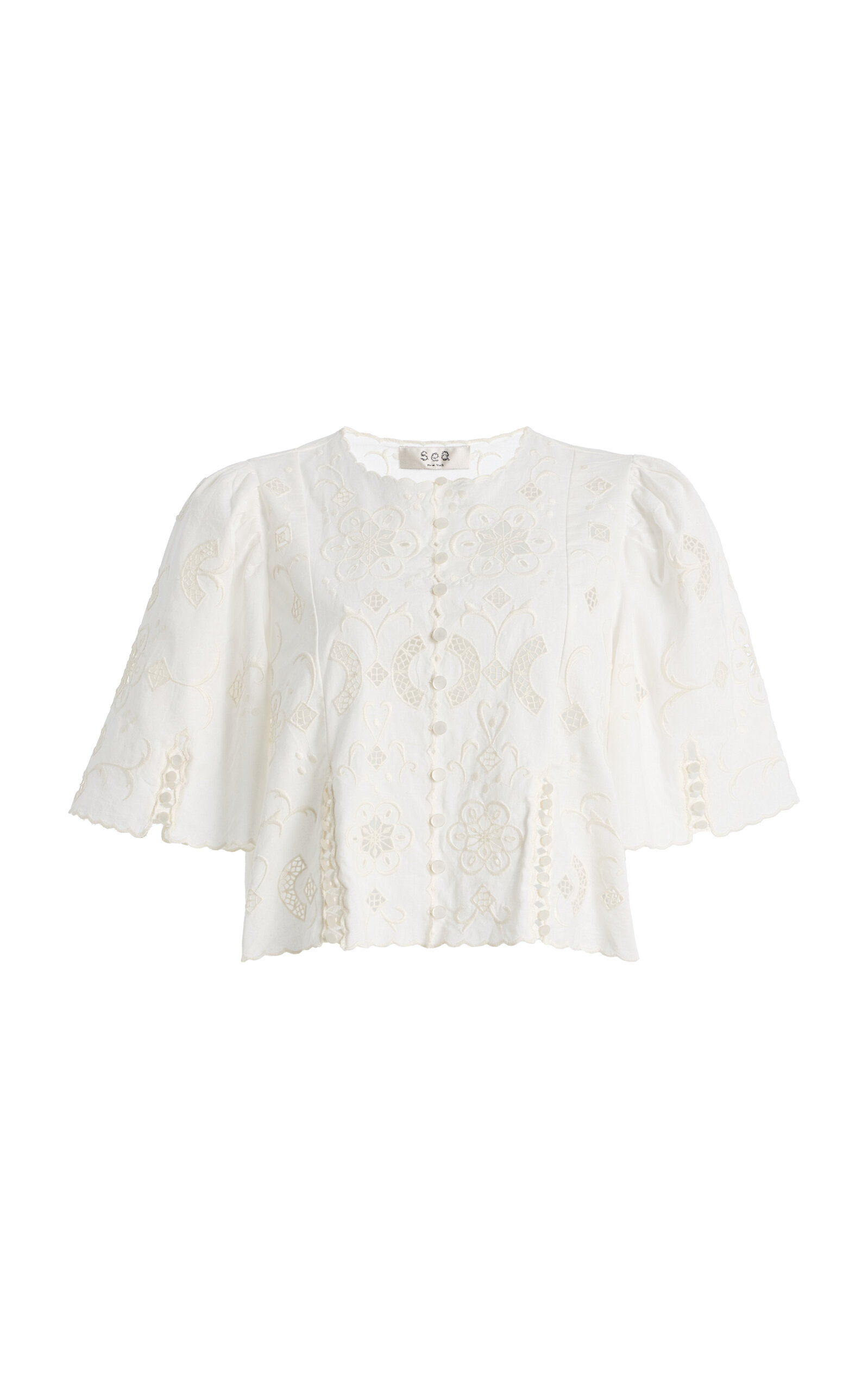 Sea Gardener Embroidered Top - Moda Operandi
