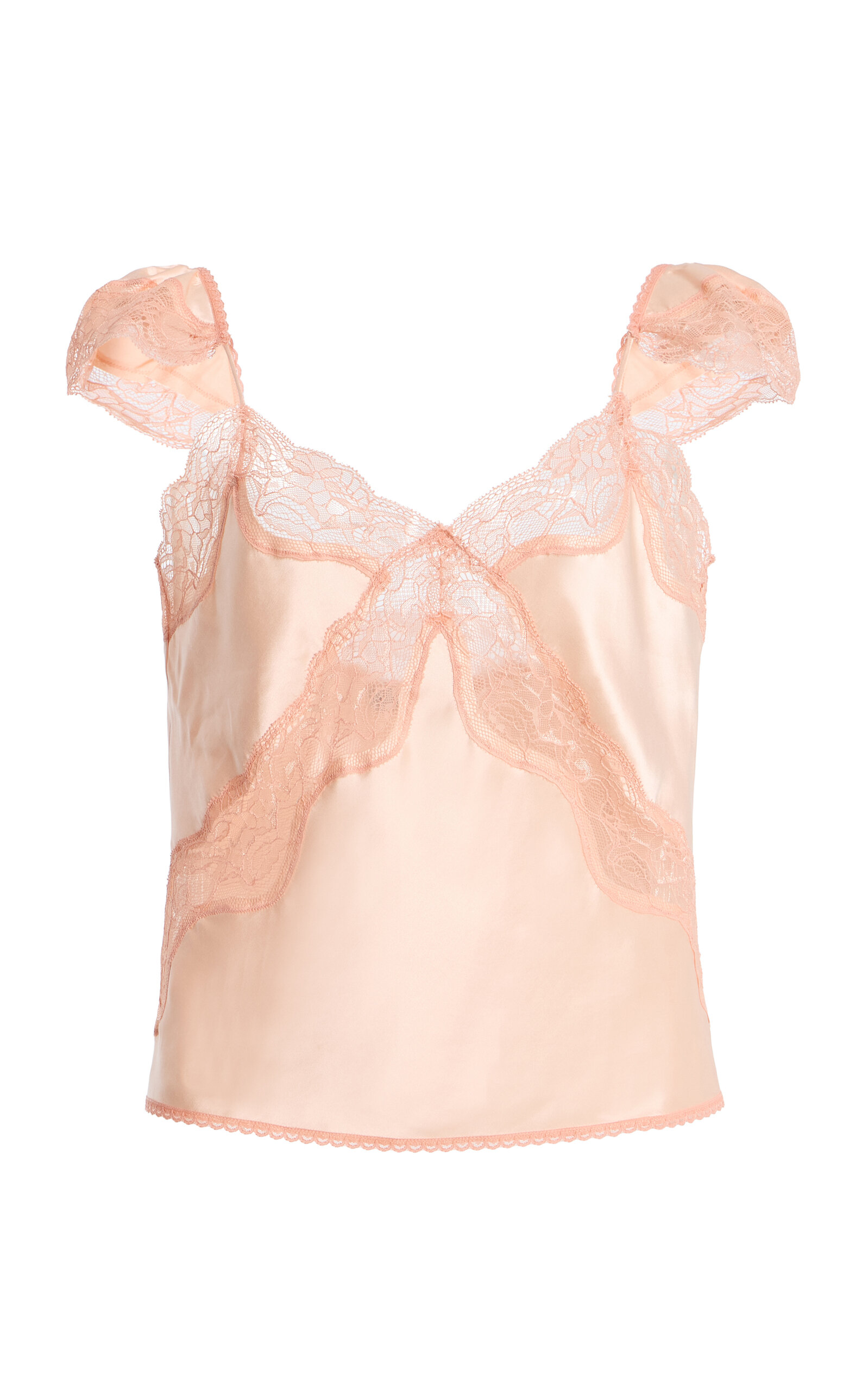 Third Form Exclusive Lace-Trimmed Satin Camisole Top - Moda Operandi