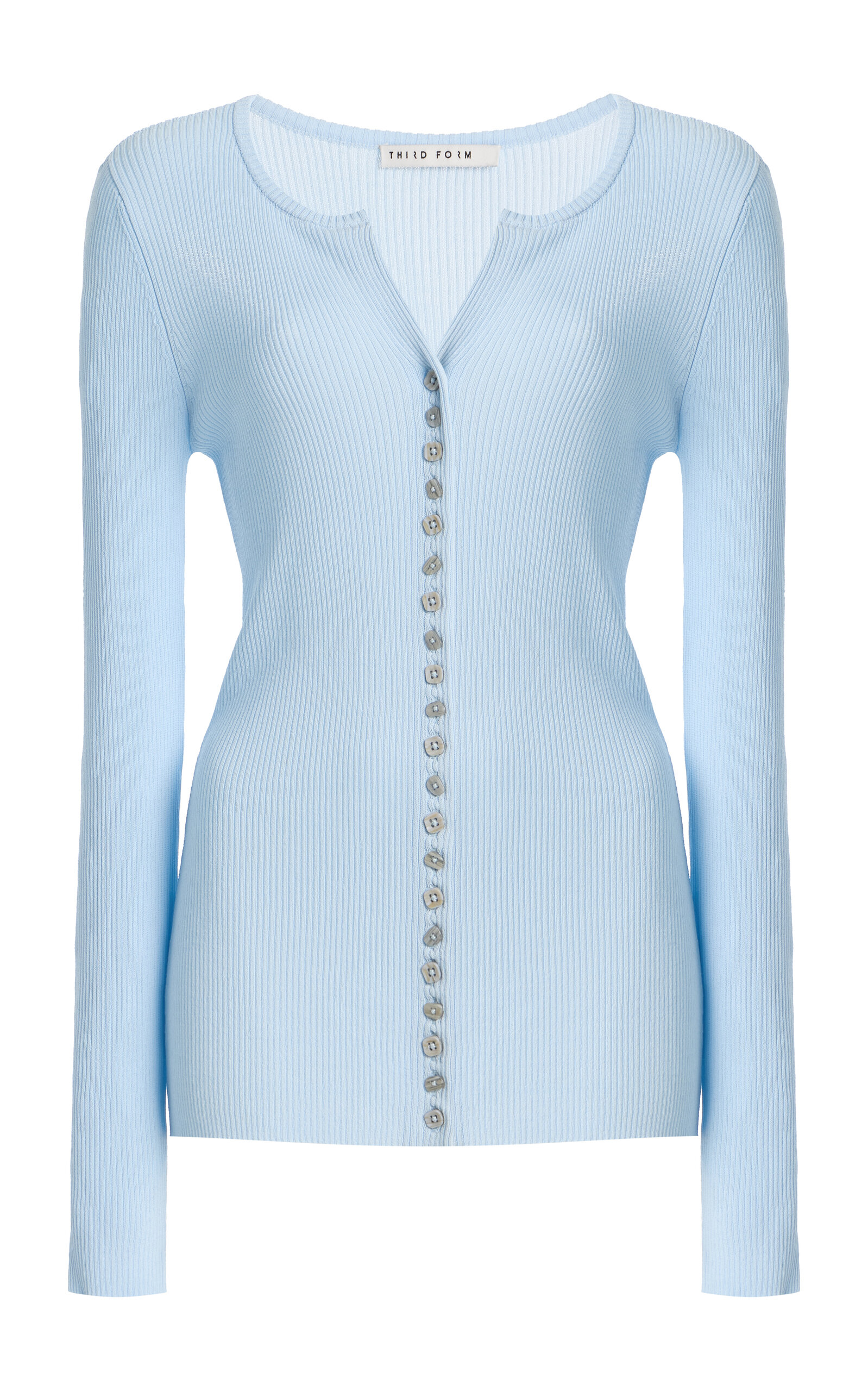 Third Form Exclusive Moonlit Ribbed-Knit Cardigan