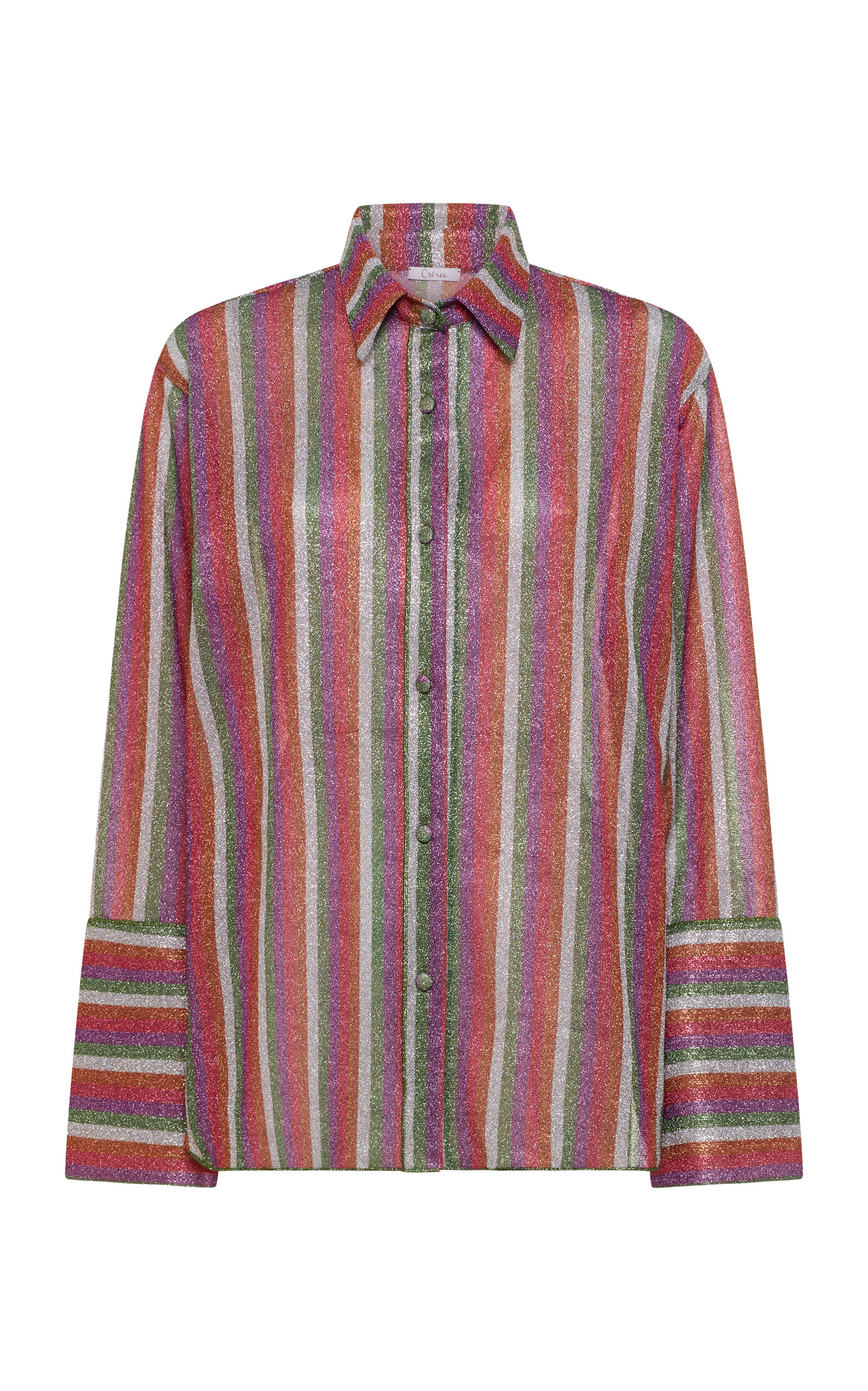 Oseree Lolita Striped Metallic Shirt | Thumbnail 7