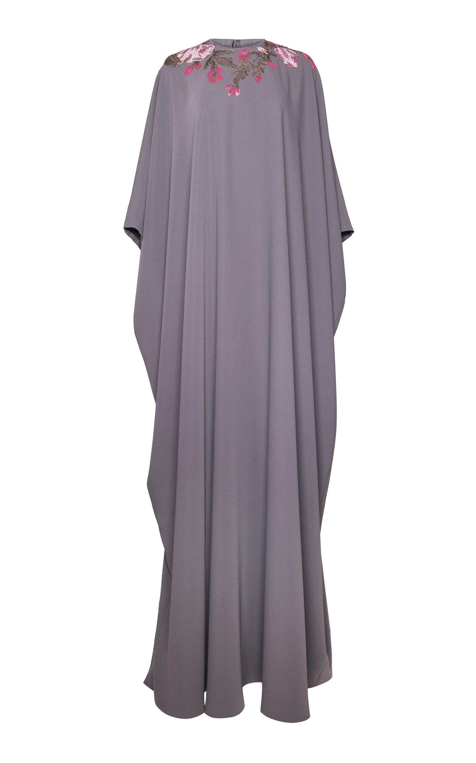 Naeem Khan Jewel Neck Embellished Caftan