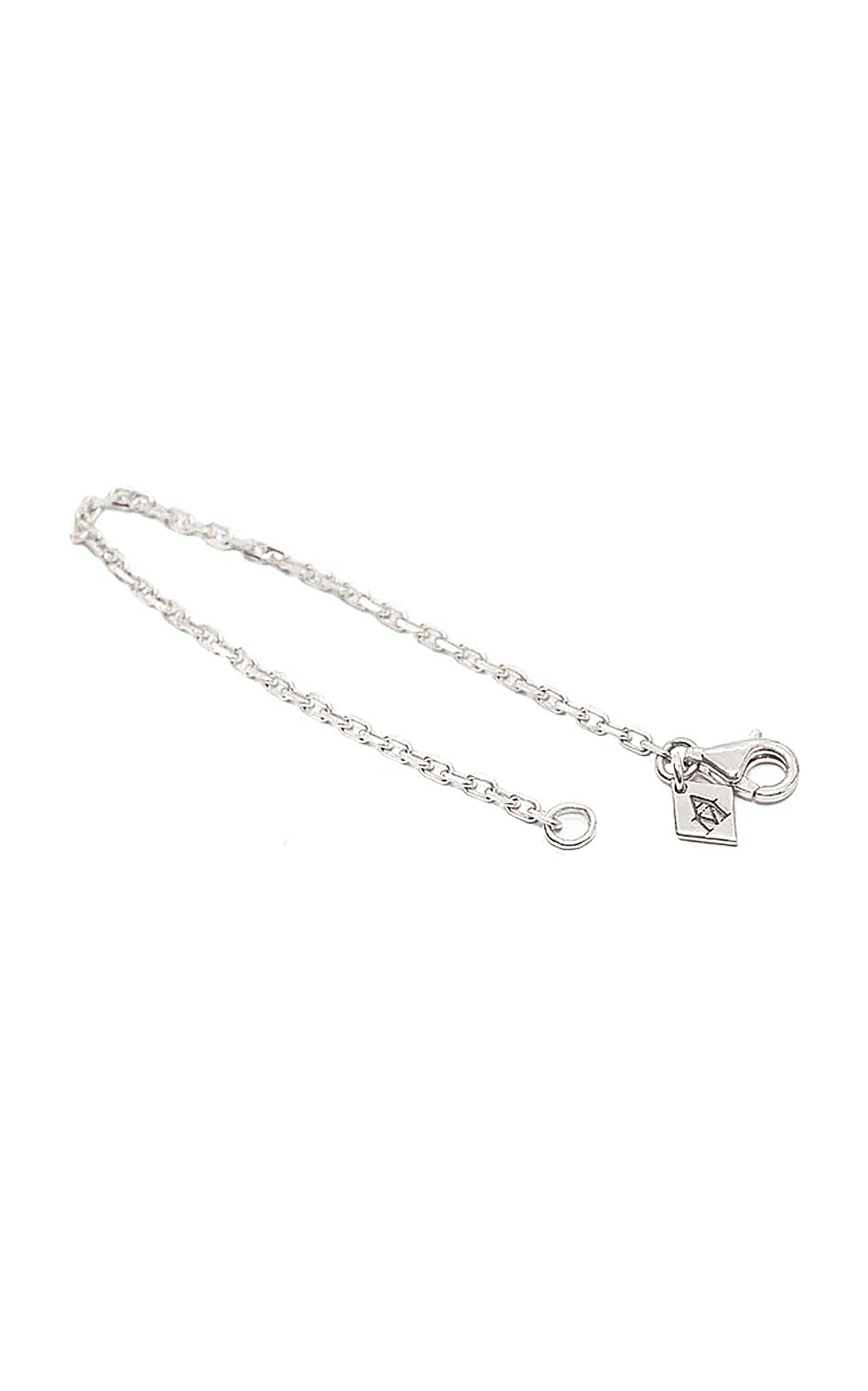 Ashna Mehta 18K White Gold Bag Charm Extension Chain