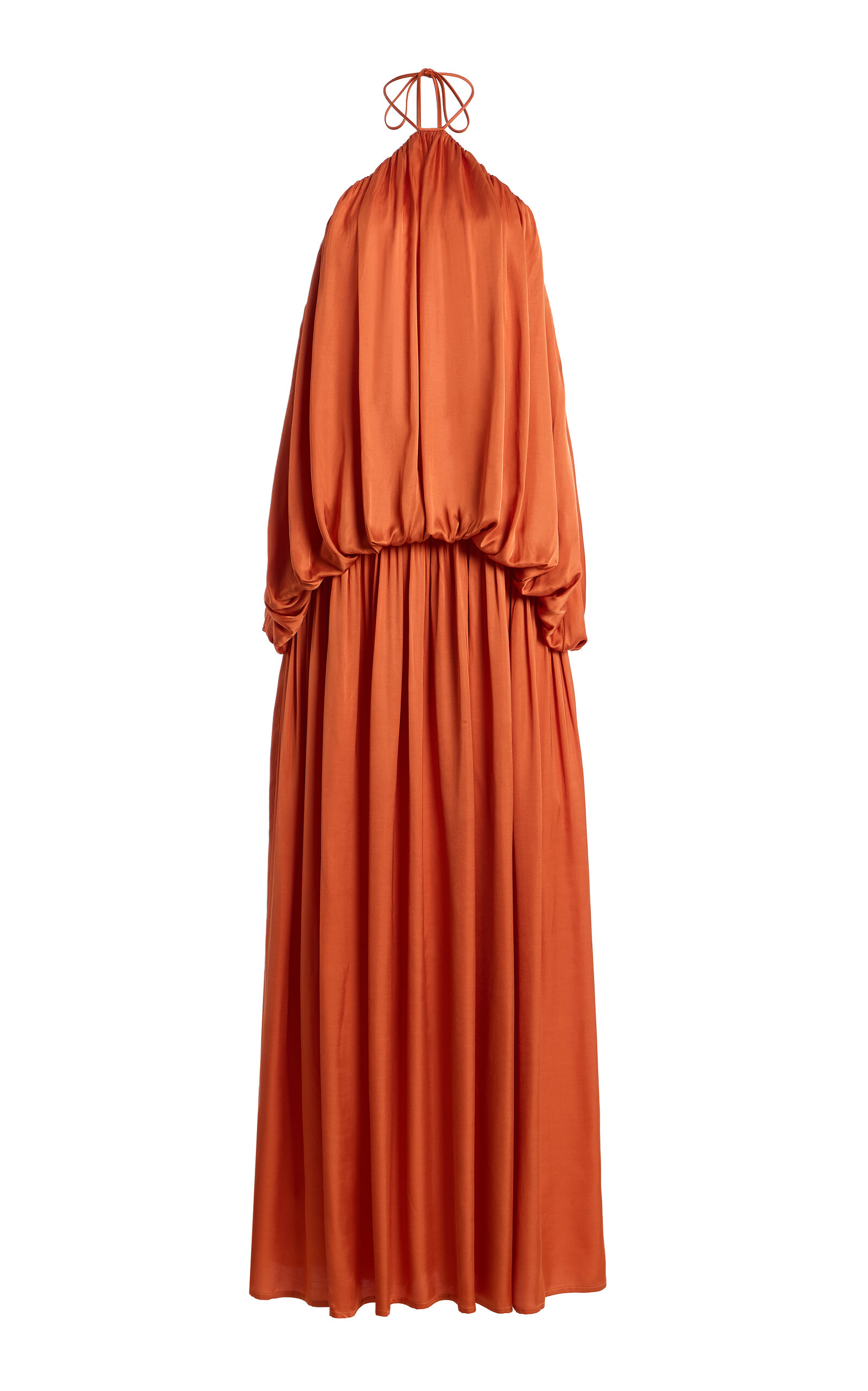Third Form Dreamt Halter Maxi Dress | Nectar In Orange