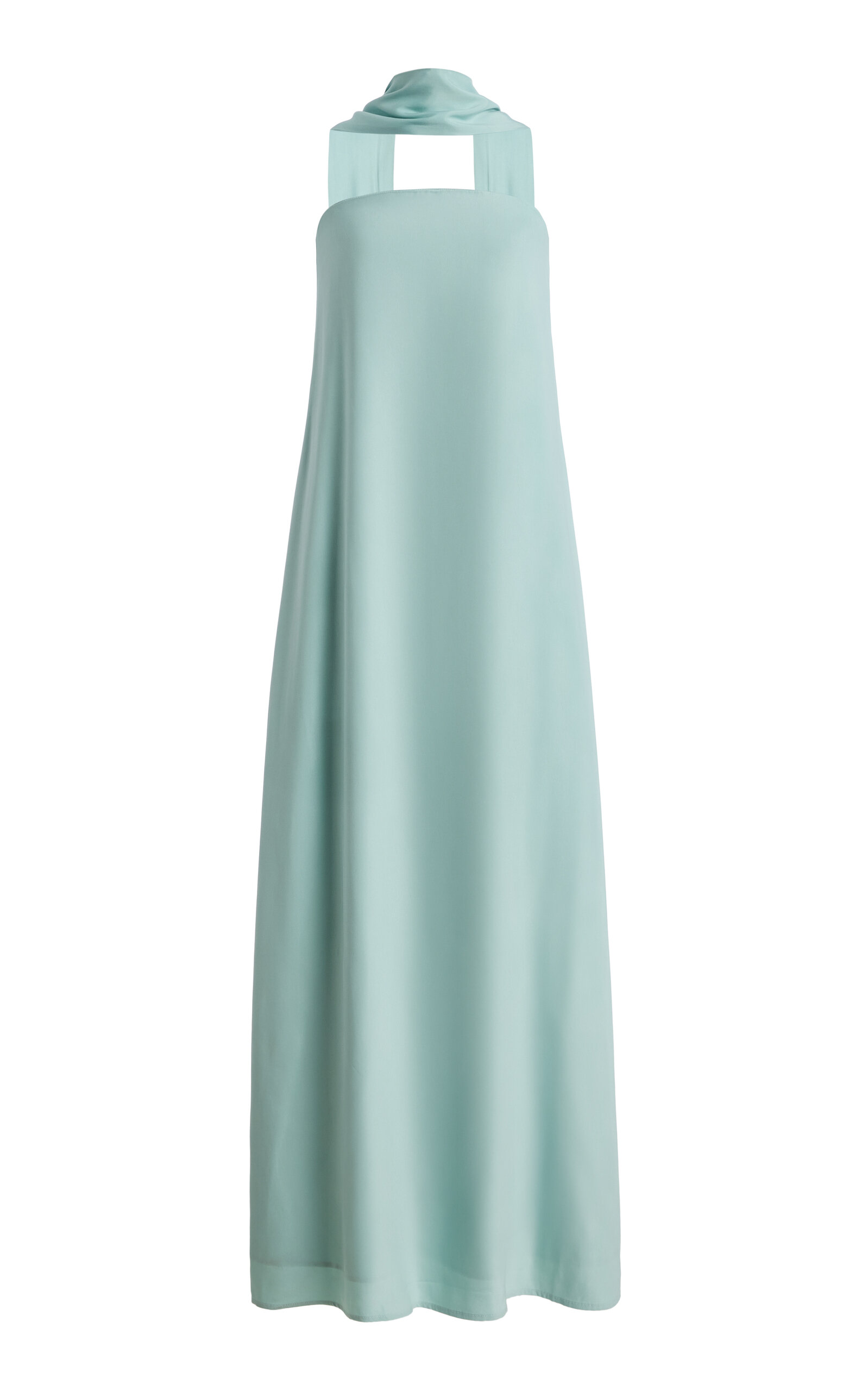Third Form Exclusive Bia Strapless Satin Maxi Dress