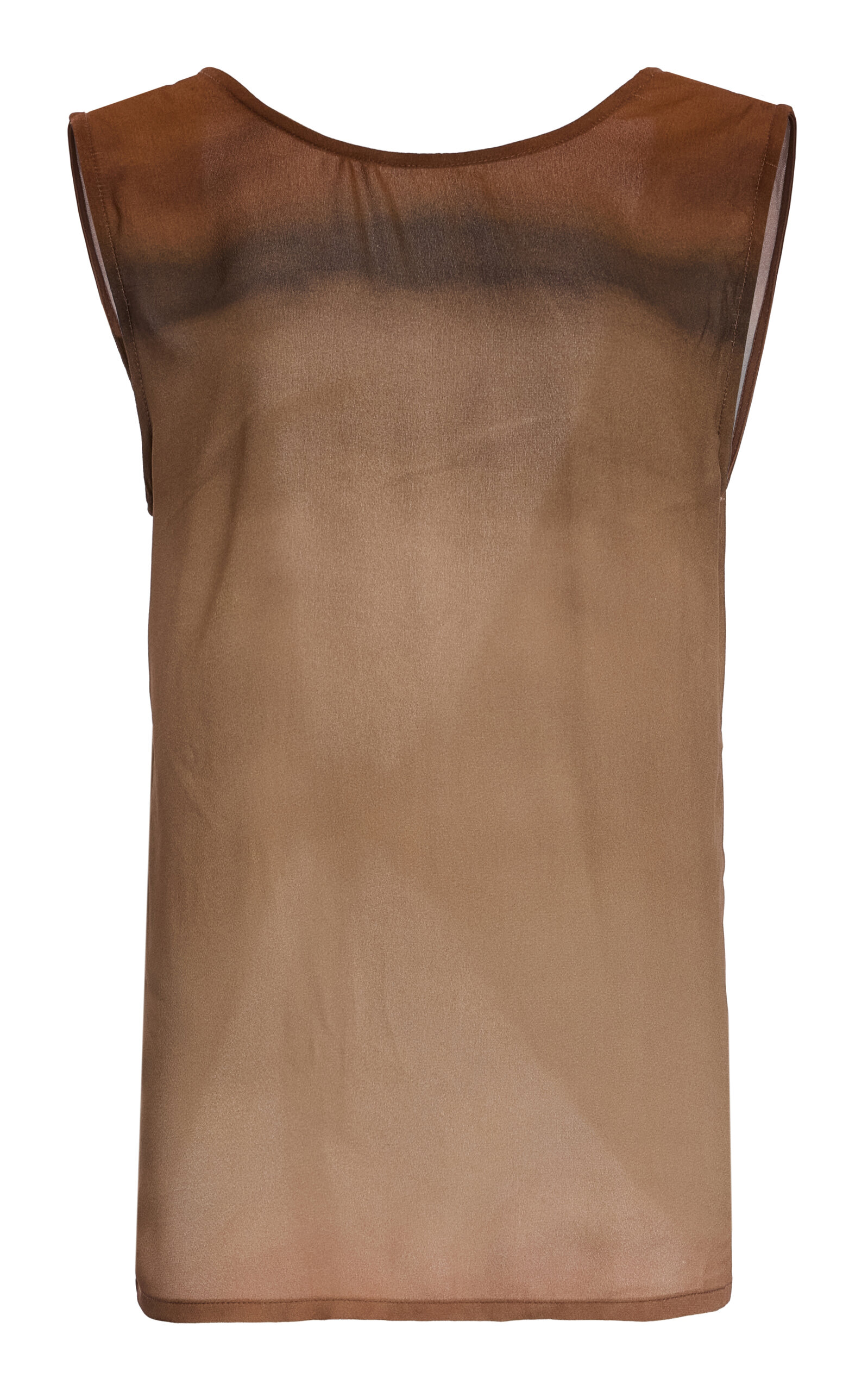 Anemos Open-back Reversible Tie Tank Top In Brown