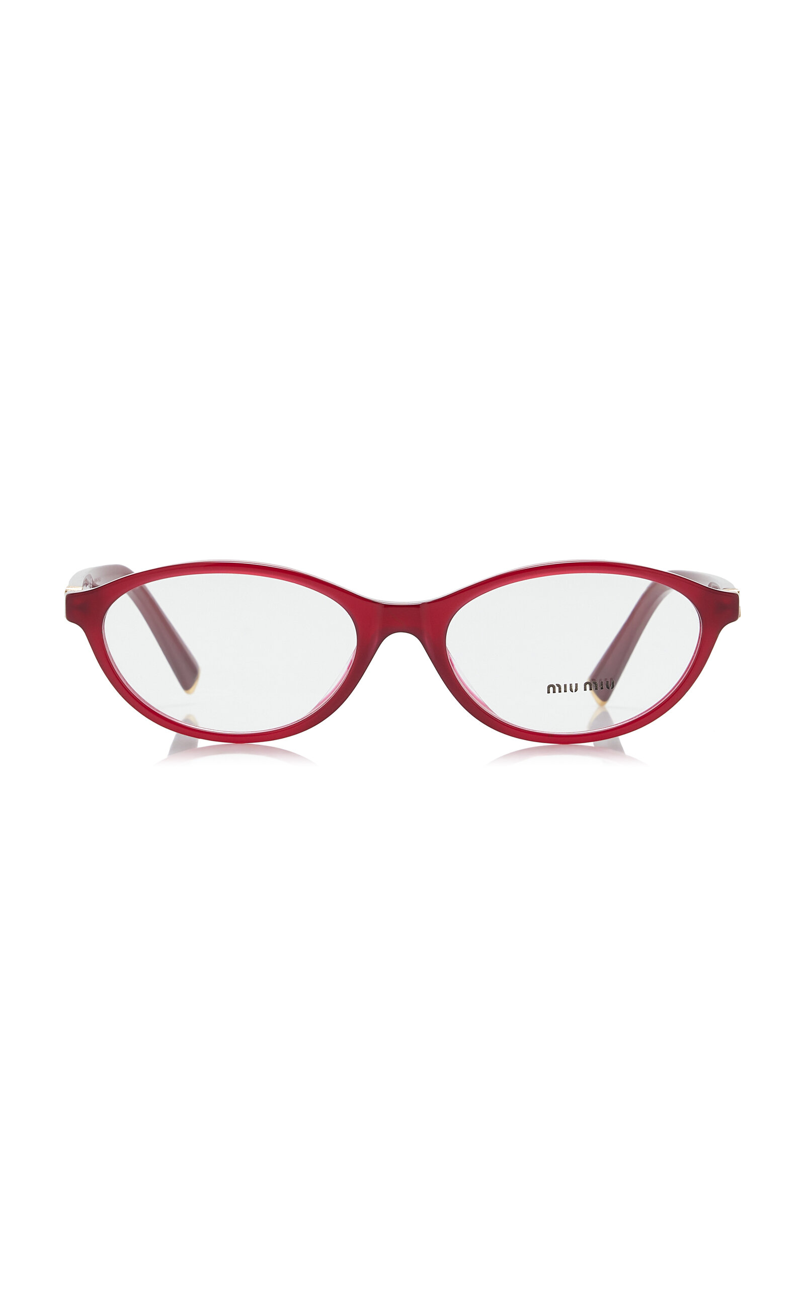 Miu Miu Round-Frame Acetate Glasses