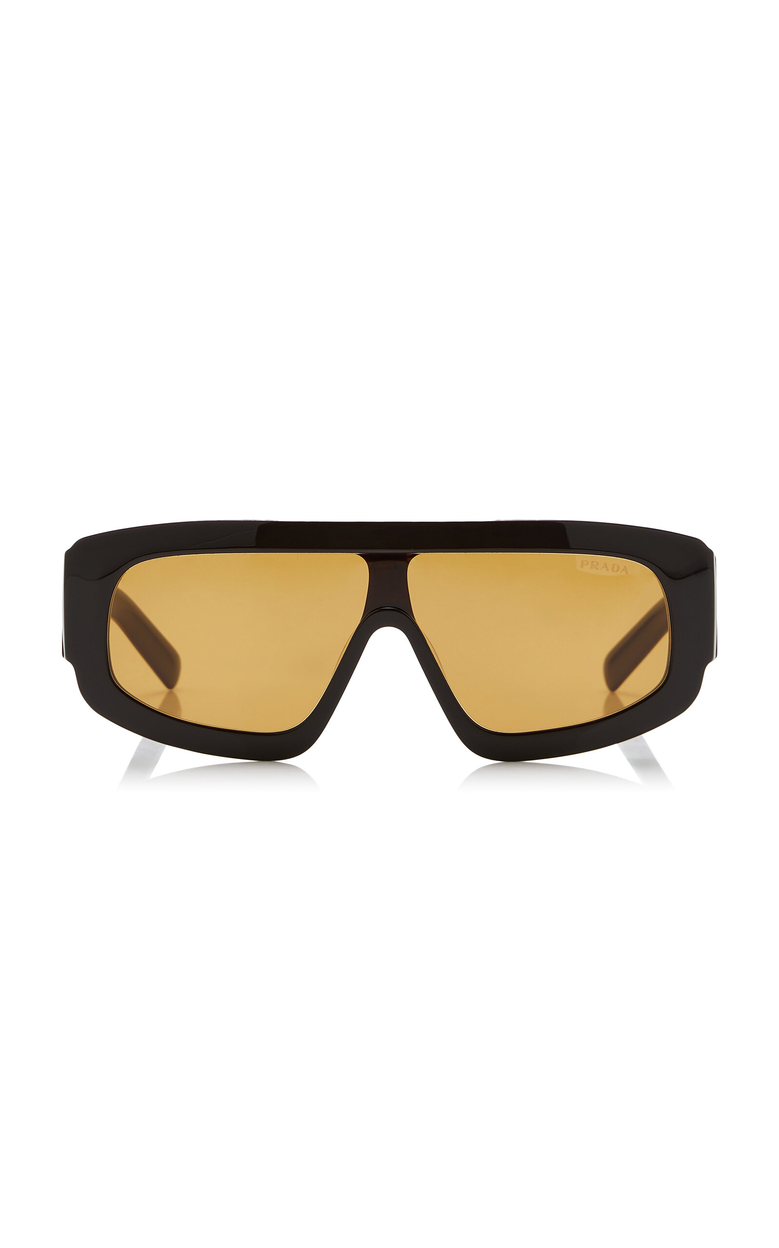 Prada Mask-Frame Acetate Sunglasses - Moda Operandi