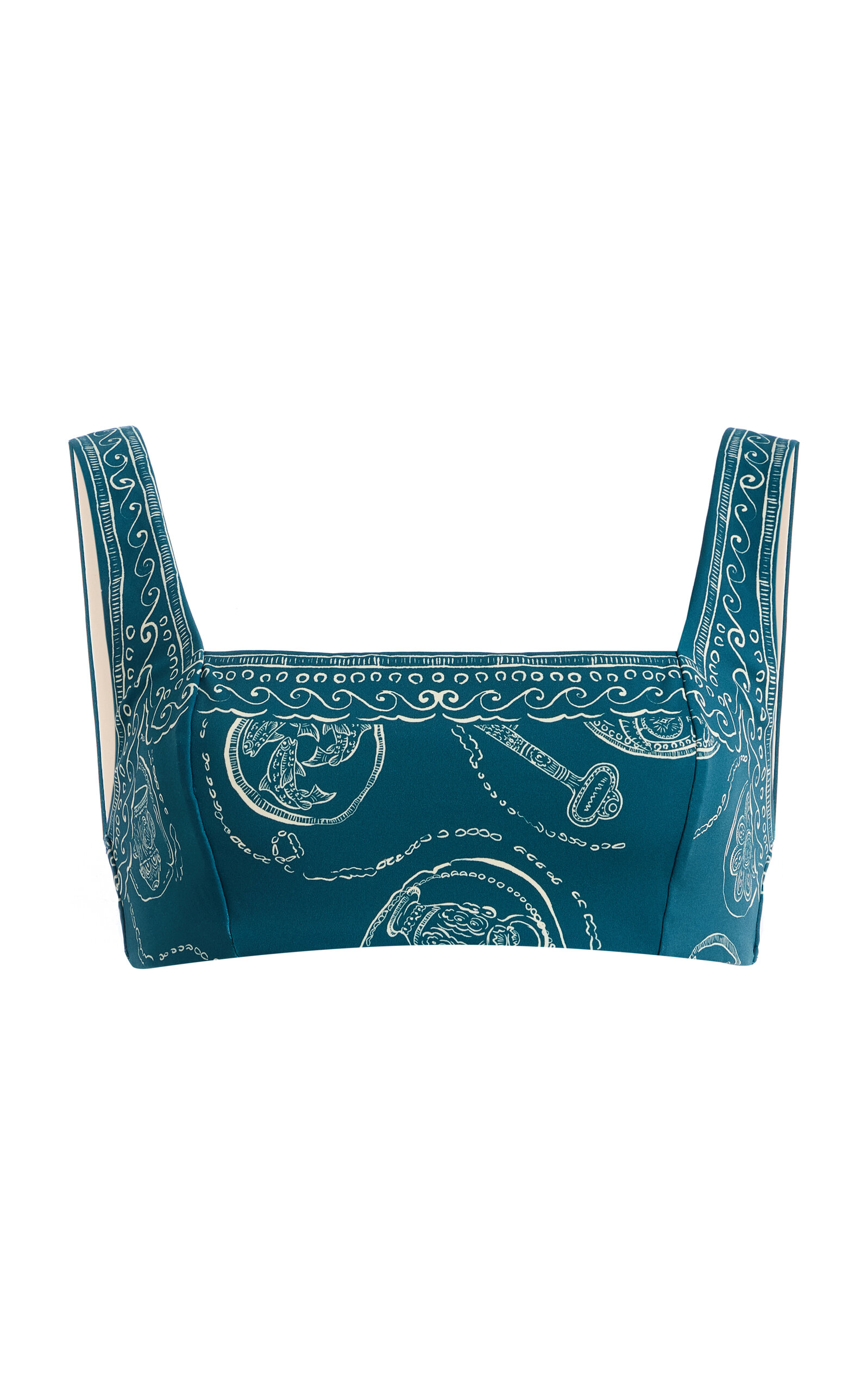 Alemais Alémais Lucky Square-neck Bikini Top In Animal Print