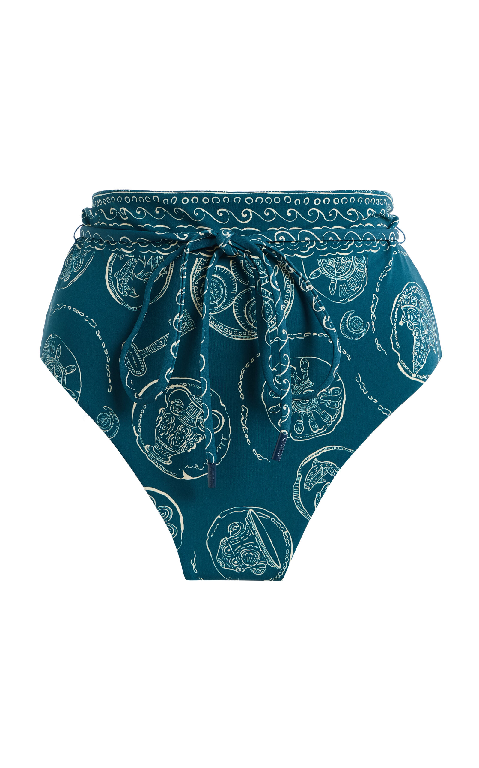 Alemais Alémais Lucky High-waist Bikini Brief In Blue