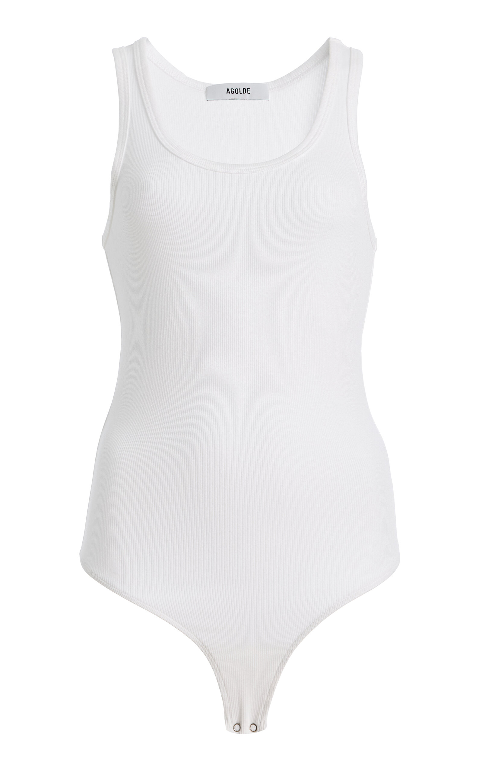 Agolde Maria Ribbed Tank Bodysuit