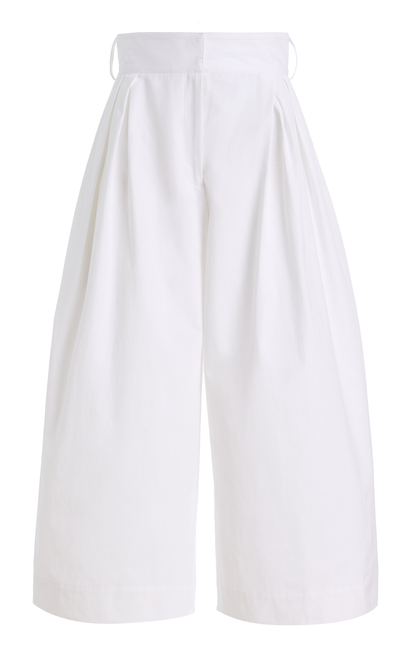 Rosie Assoulin - Culotte Cotton Poplin Pants - White - US 0 - Moda Operandi