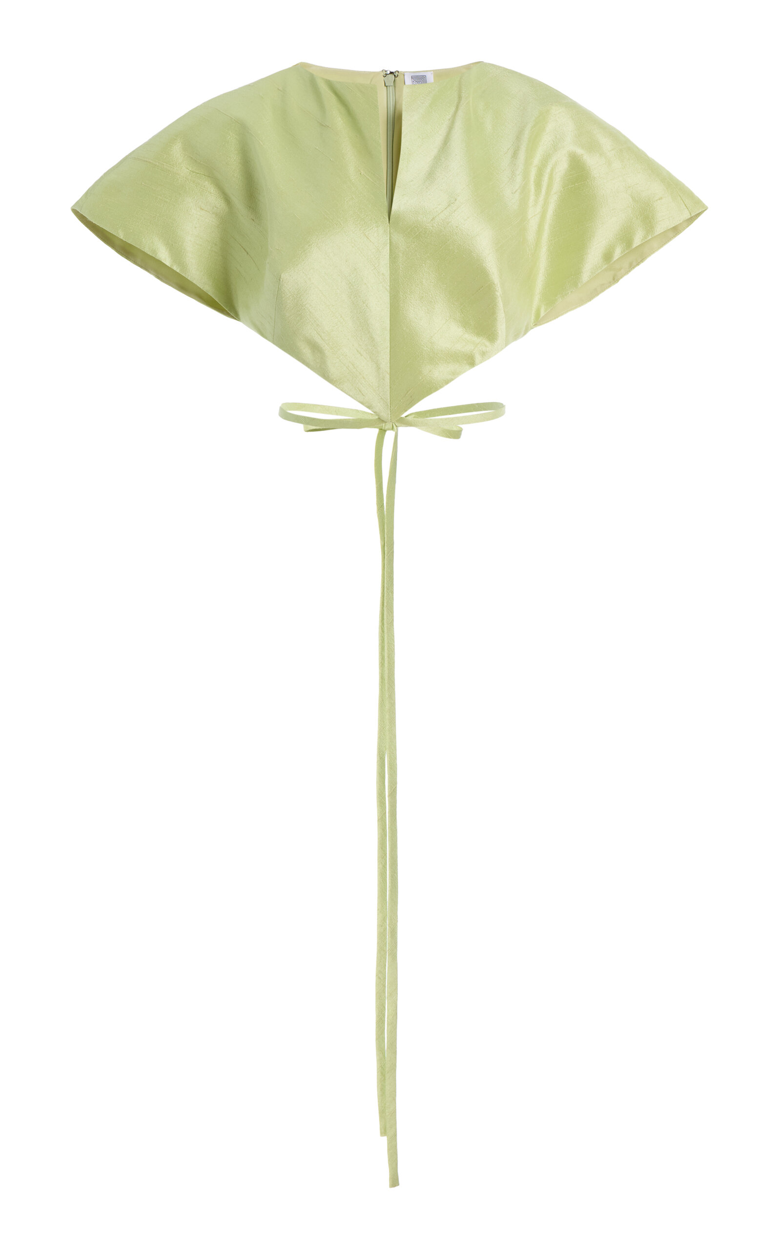 Rosie Assoulin Sands Through the Hourglass Silk Tie Top