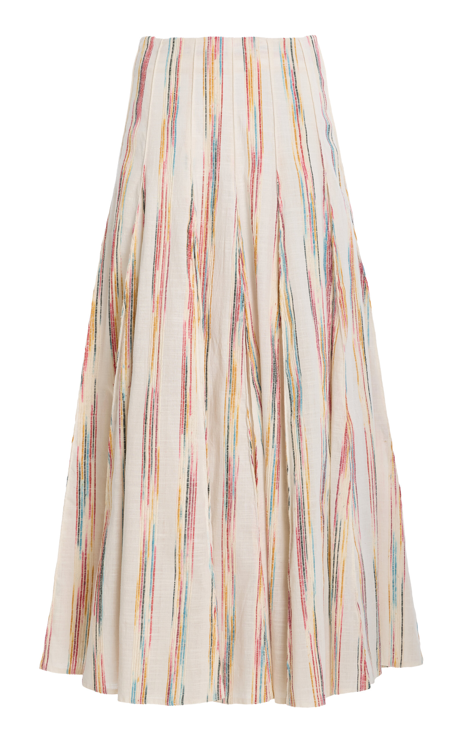 Rosie Assoulin Million Pleats Silk Skirt