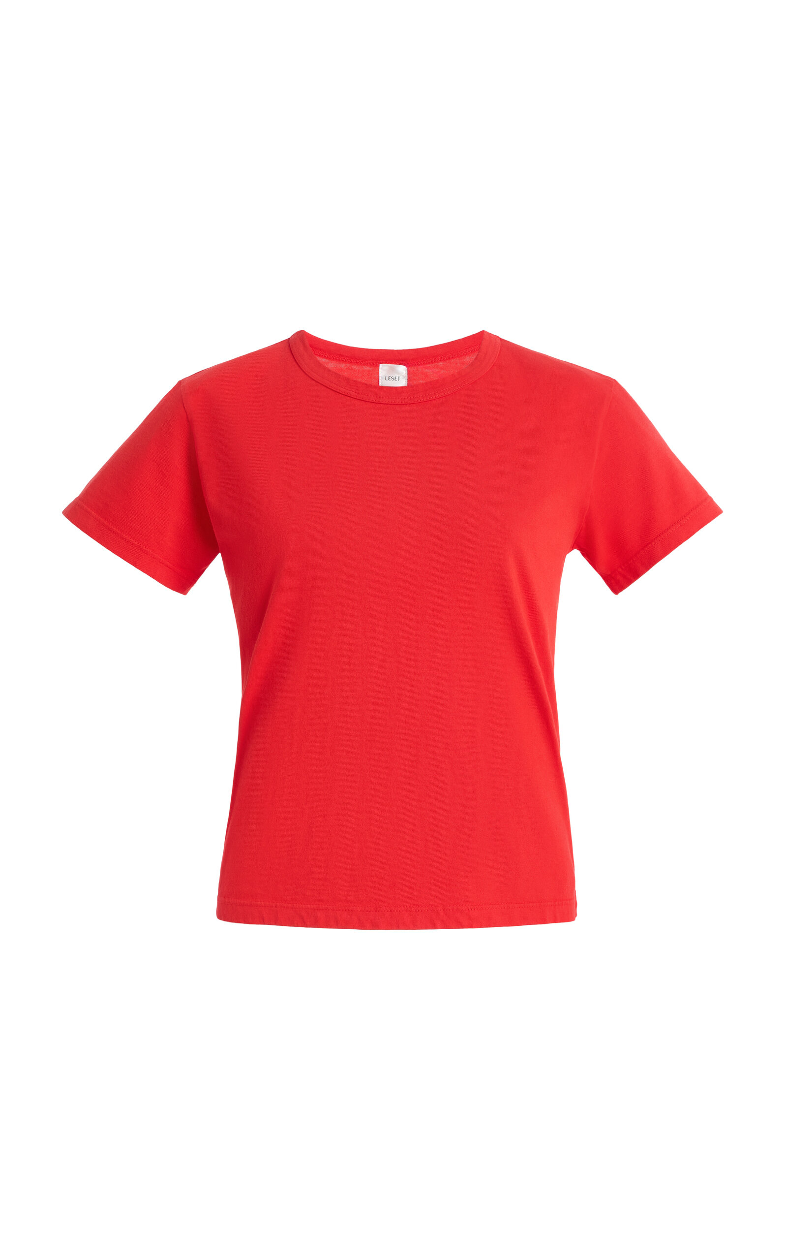 Leset The Margo Cotton Shirt In Red