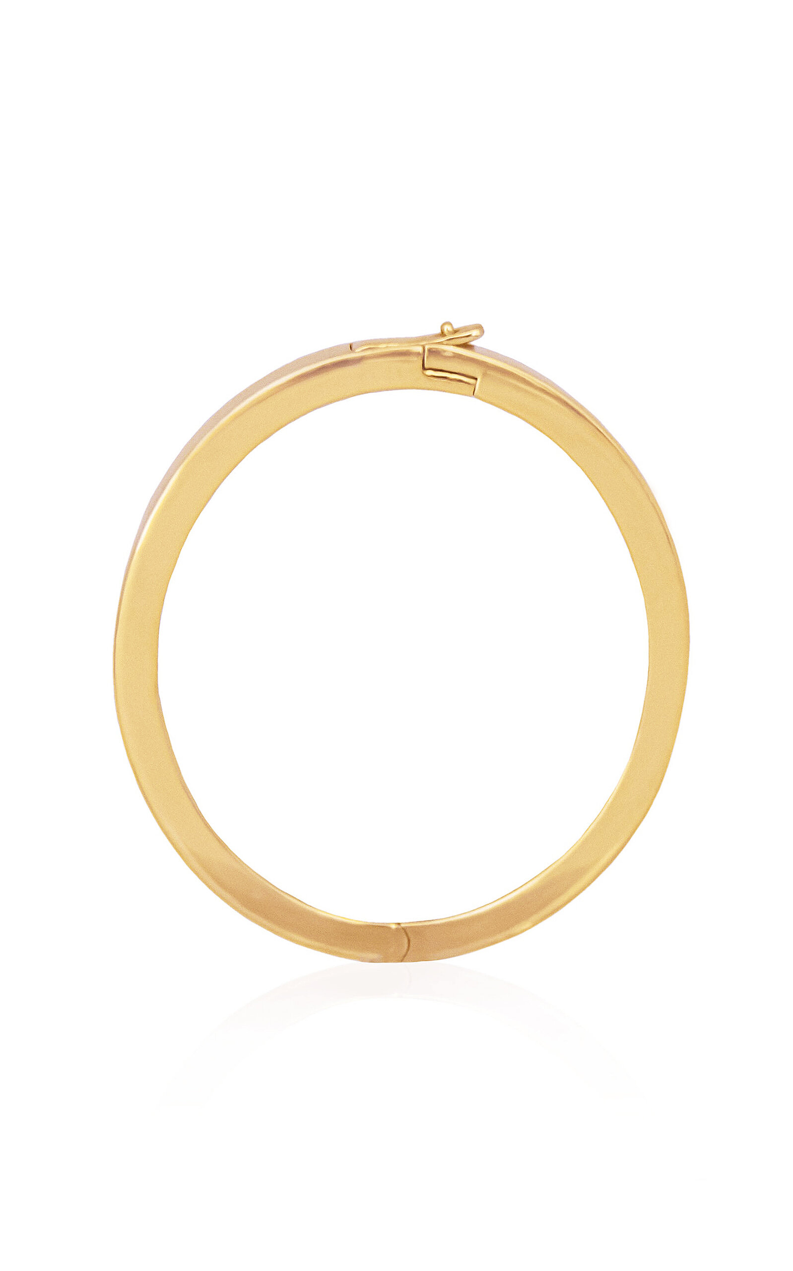 Ashna Mehta Large 18K Yellow Gold Bag Charm Extension Oval Ring