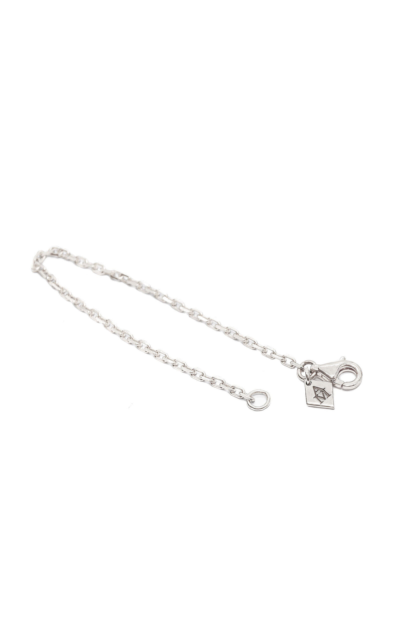 Ashna Mehta 18K White Gold Bag Charm Extension Chain