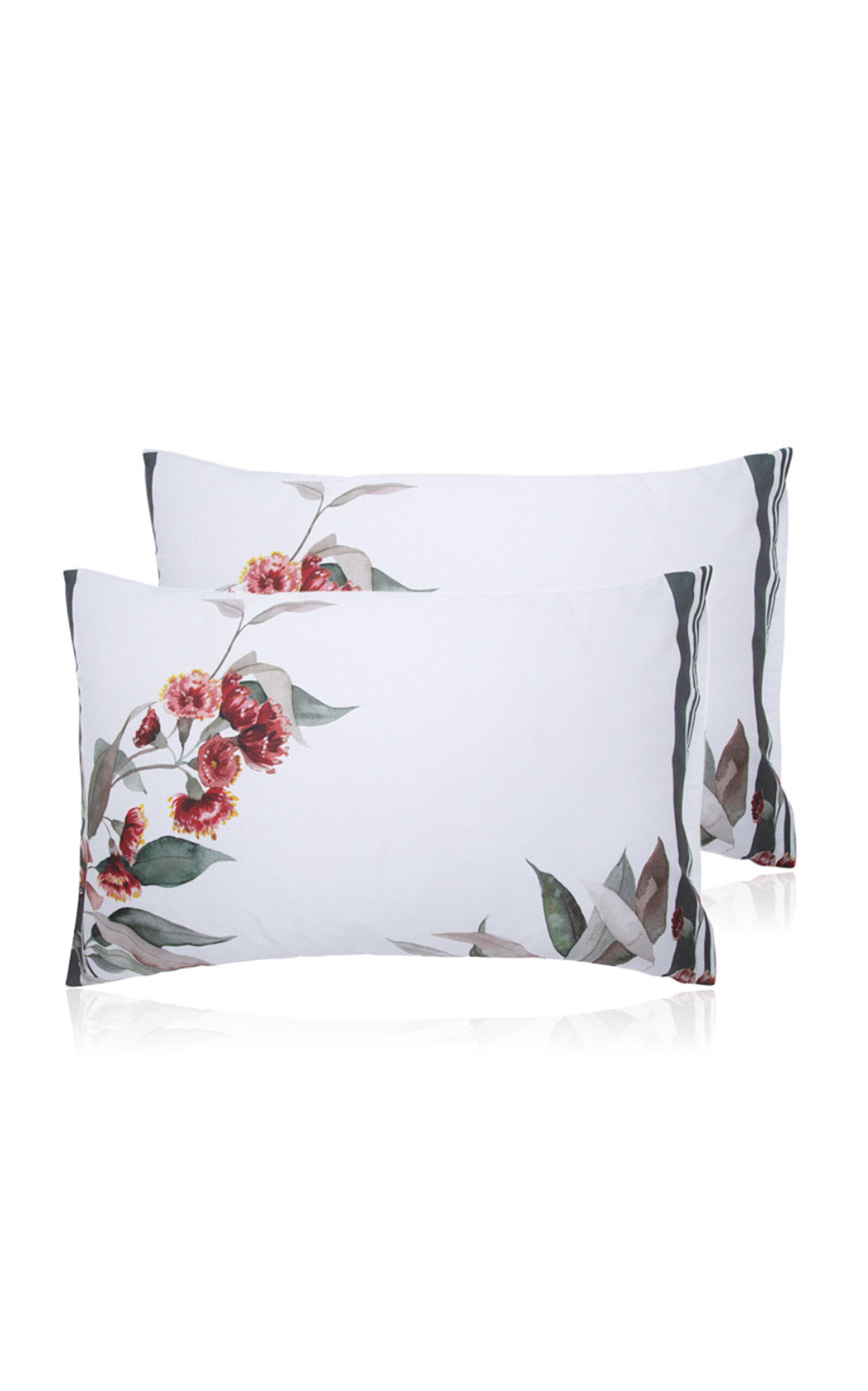 THE LINO Princess Eucalyptus Pillowcase; Set Of Two - Green