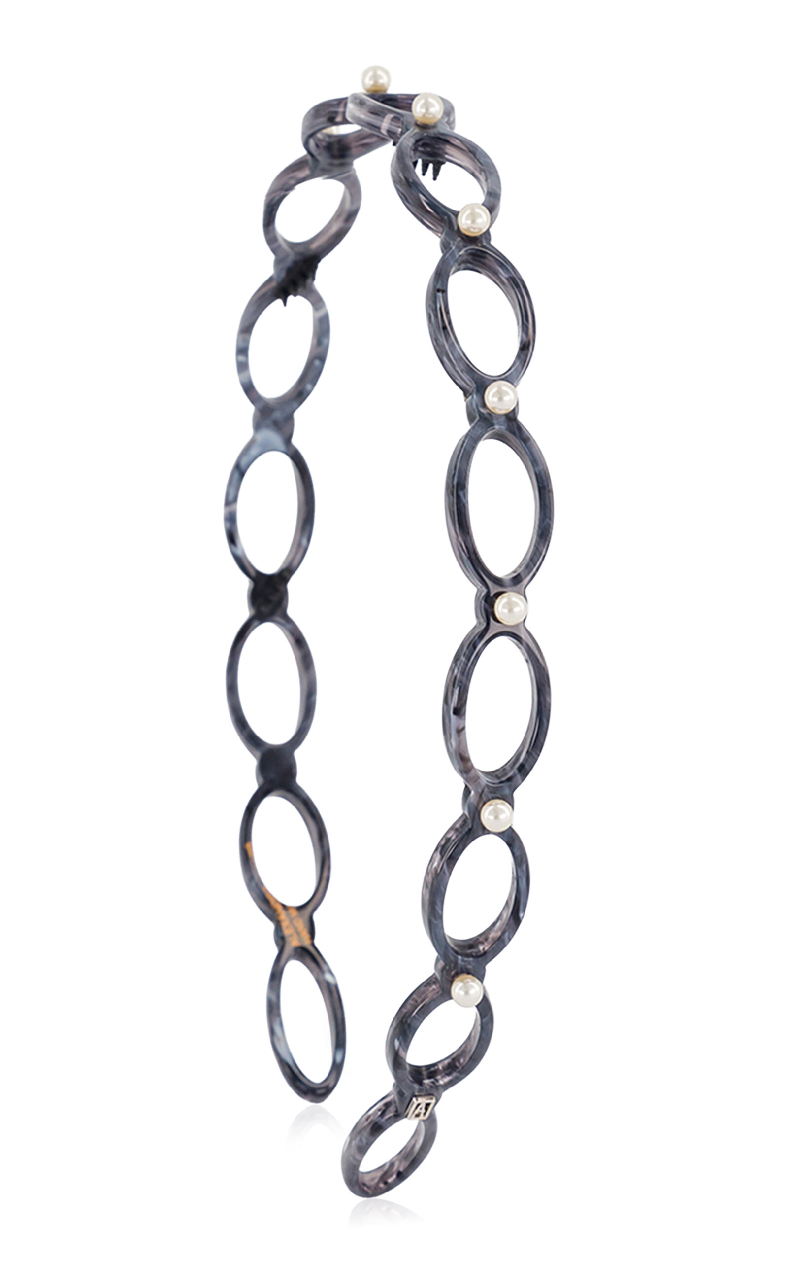 Alexandre de Paris Cutout Ultracomfort Acetate And Pearls Headband - Moda Operandi 165$