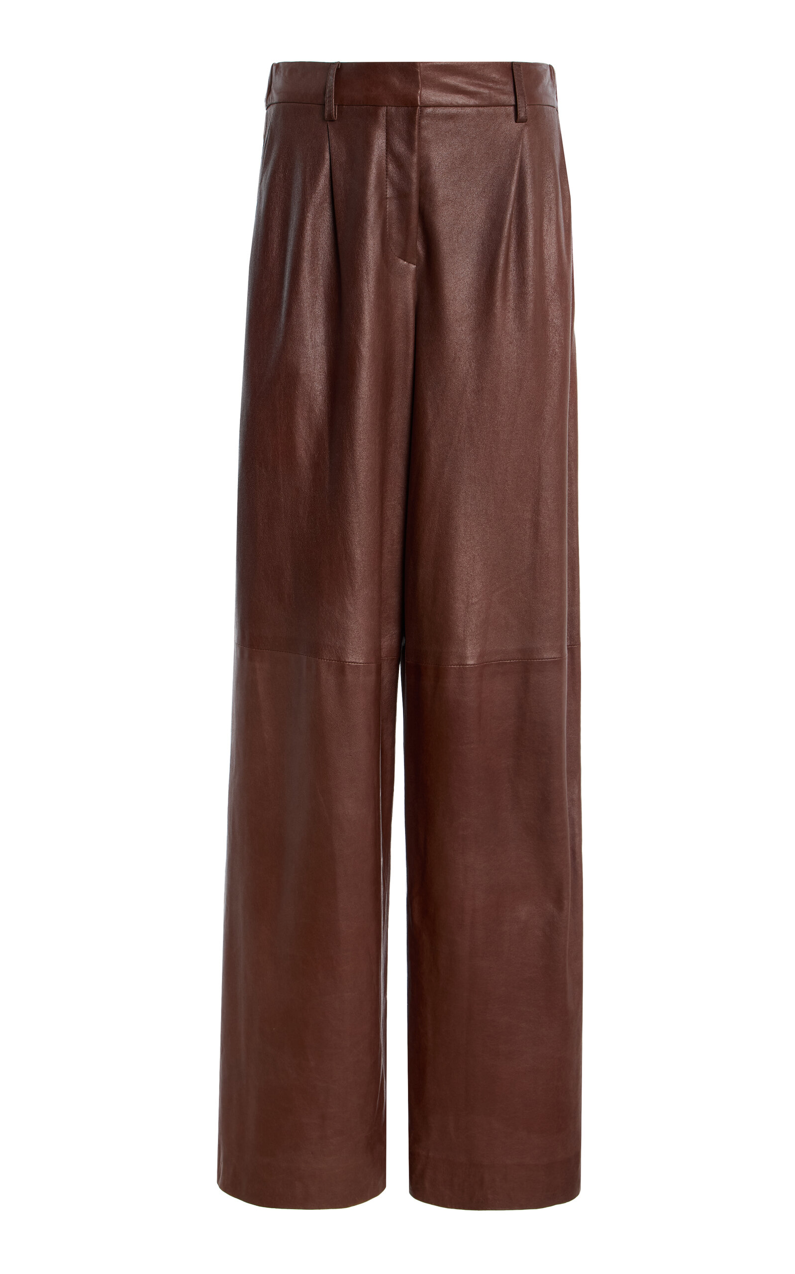 TWP Hudson St High-Rise Leather Wide-Leg Pants