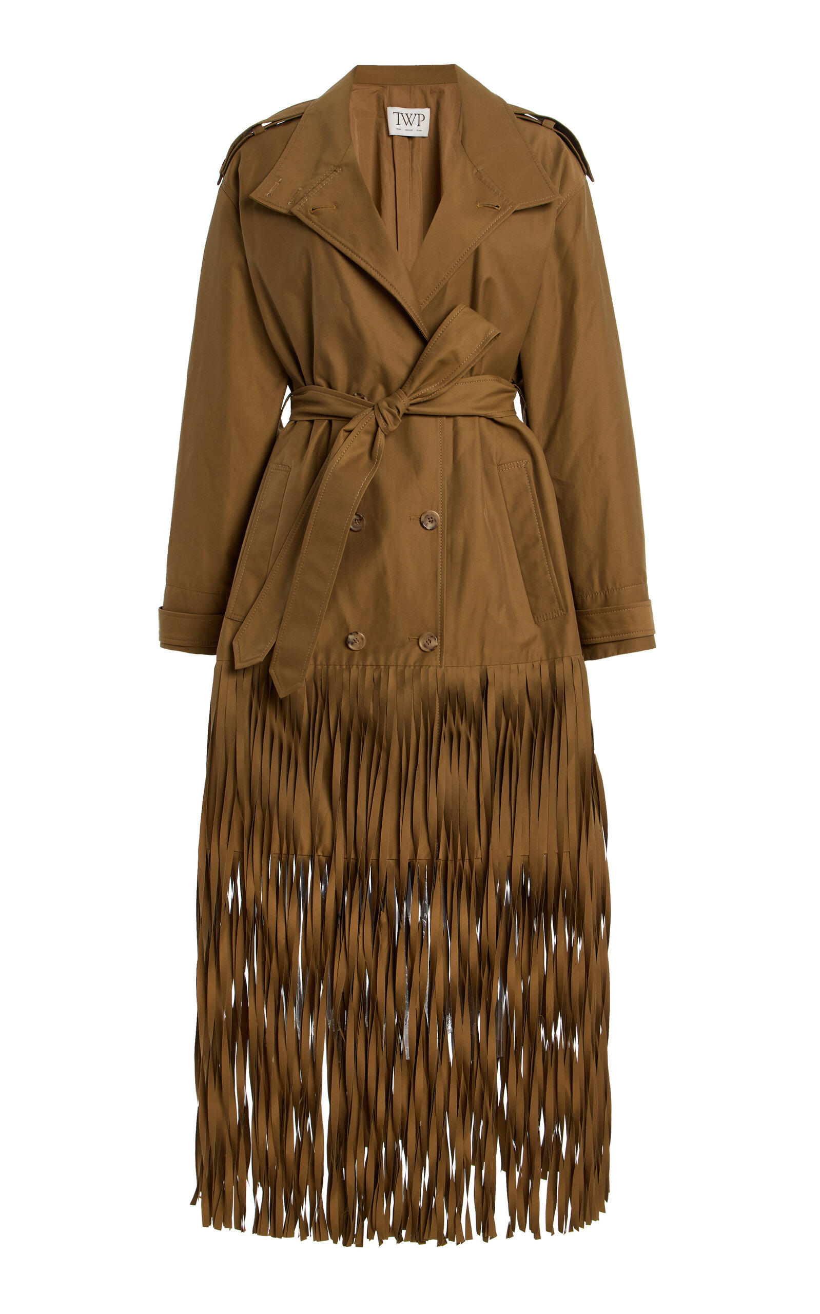 TWP Fringe Benefit Cotton-Blend Trench Coat