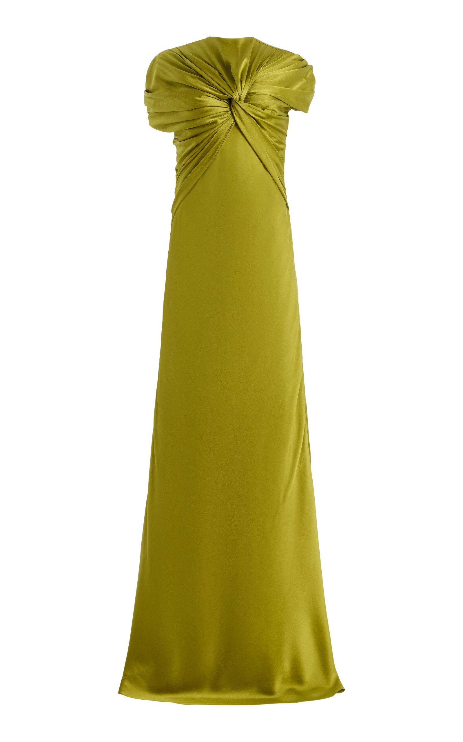 DEME Exclusive The Clover Twisted Silk-Satin Maxi Dress - Women's Clothing