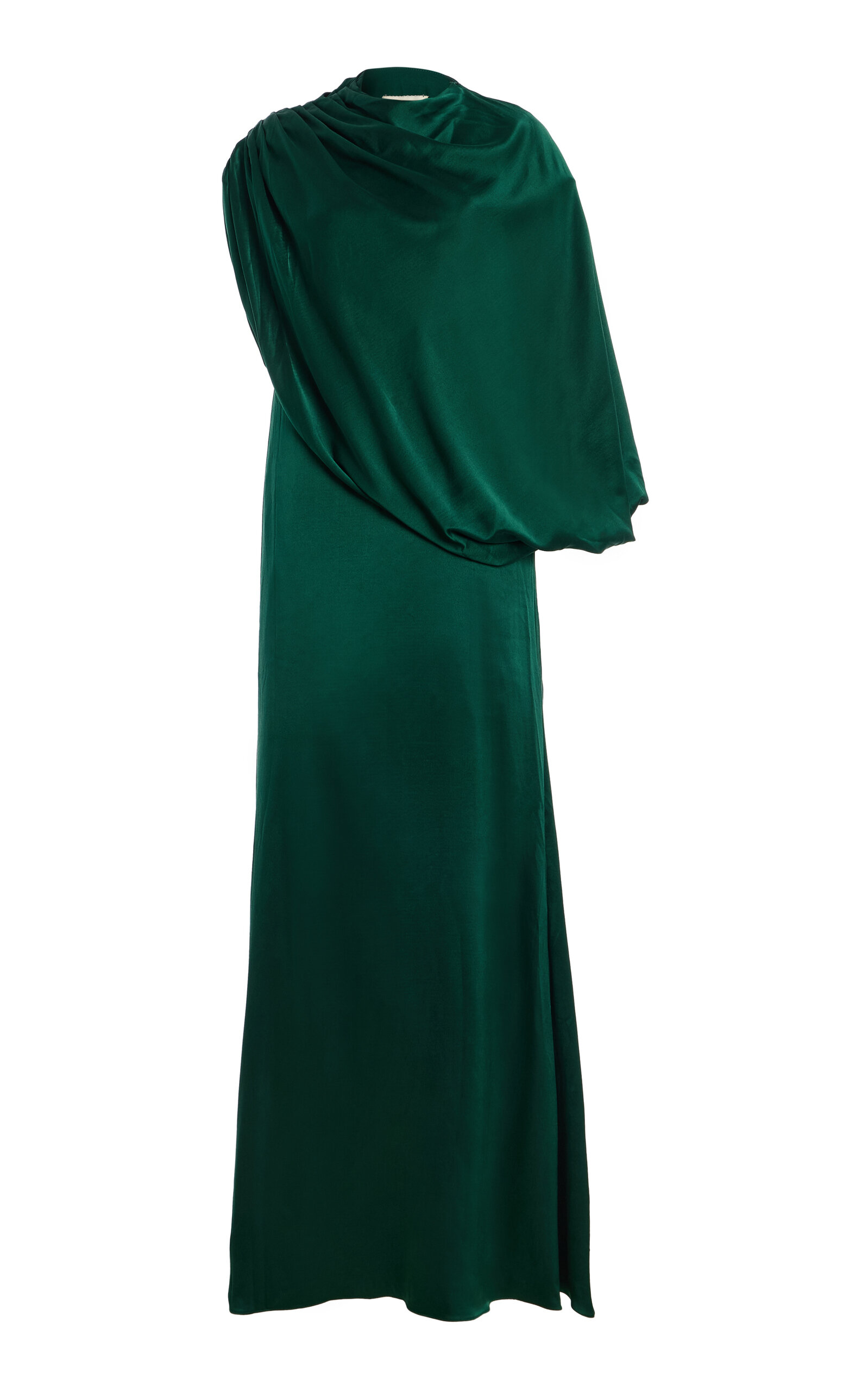 DEME Exclusive The Talia Draped Silk-Satin Maxi Dress
