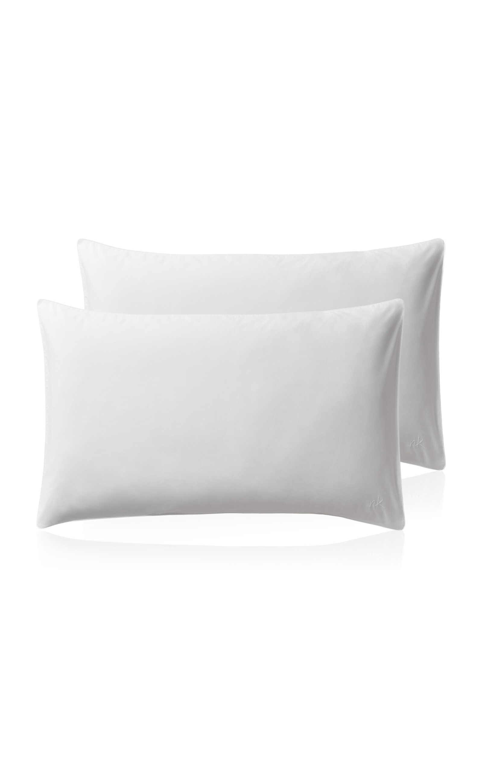 Nordic Knots Exclusive Set-Of-Two Percale Pillow Case - Tan