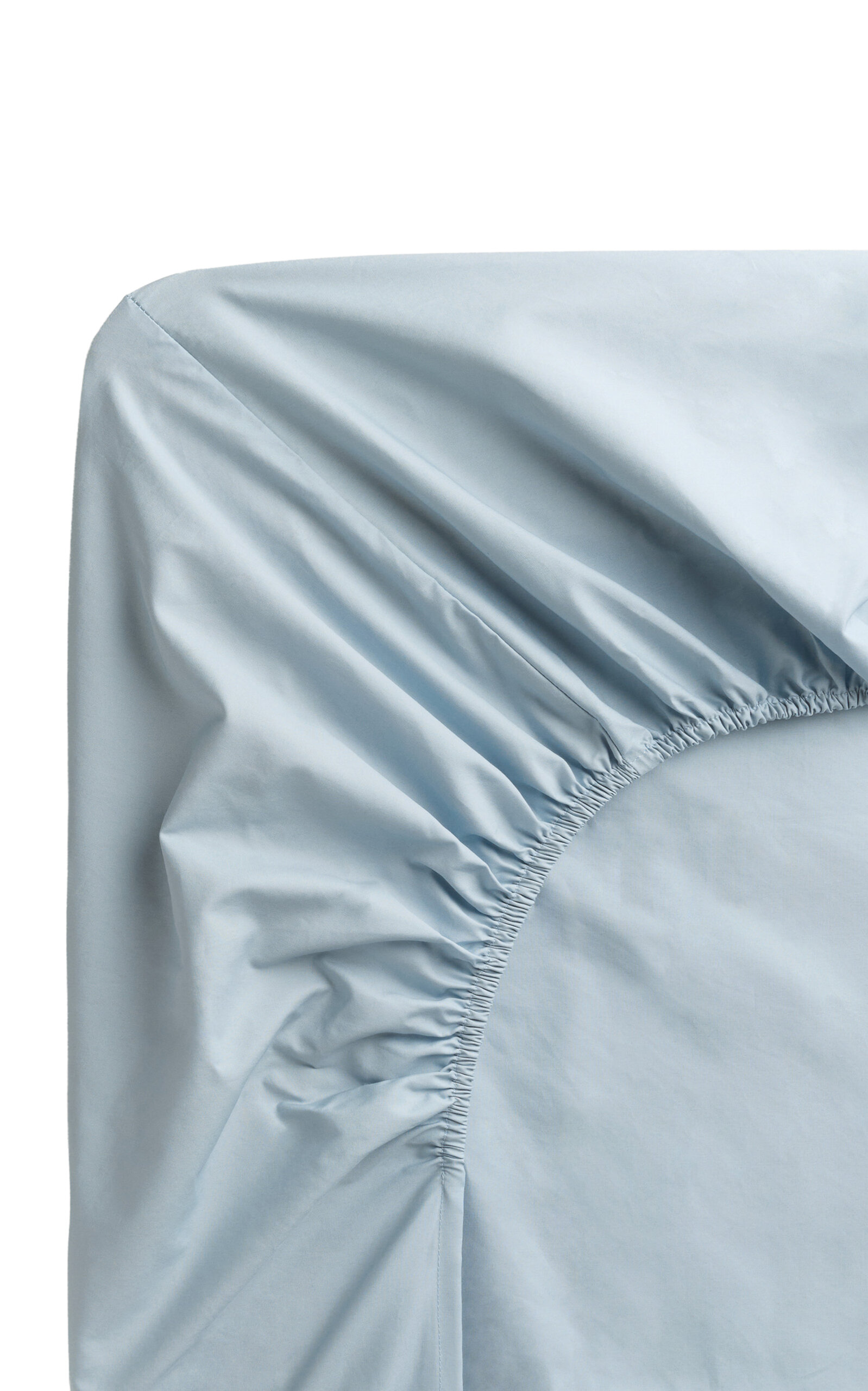 Nordic Knots Exclusive Percale Fitted Queen Sheet - Light Blue