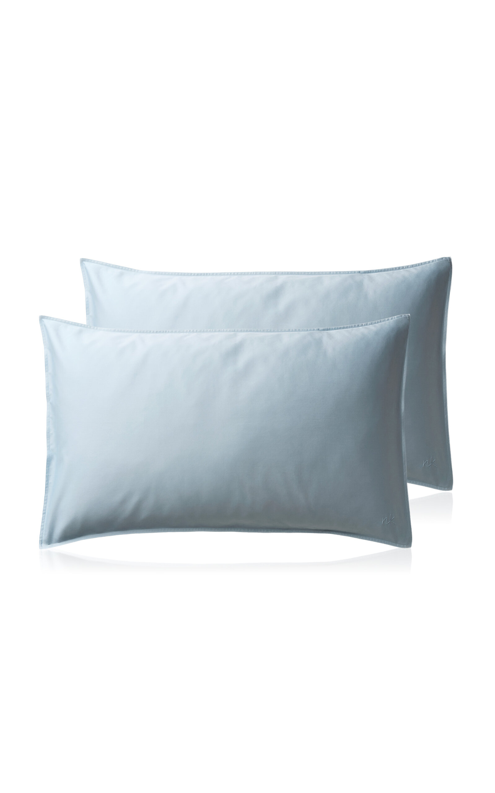 Nordic Knots Exclusive Set-Of-Two Sateen Pillow Case - Light Blue
