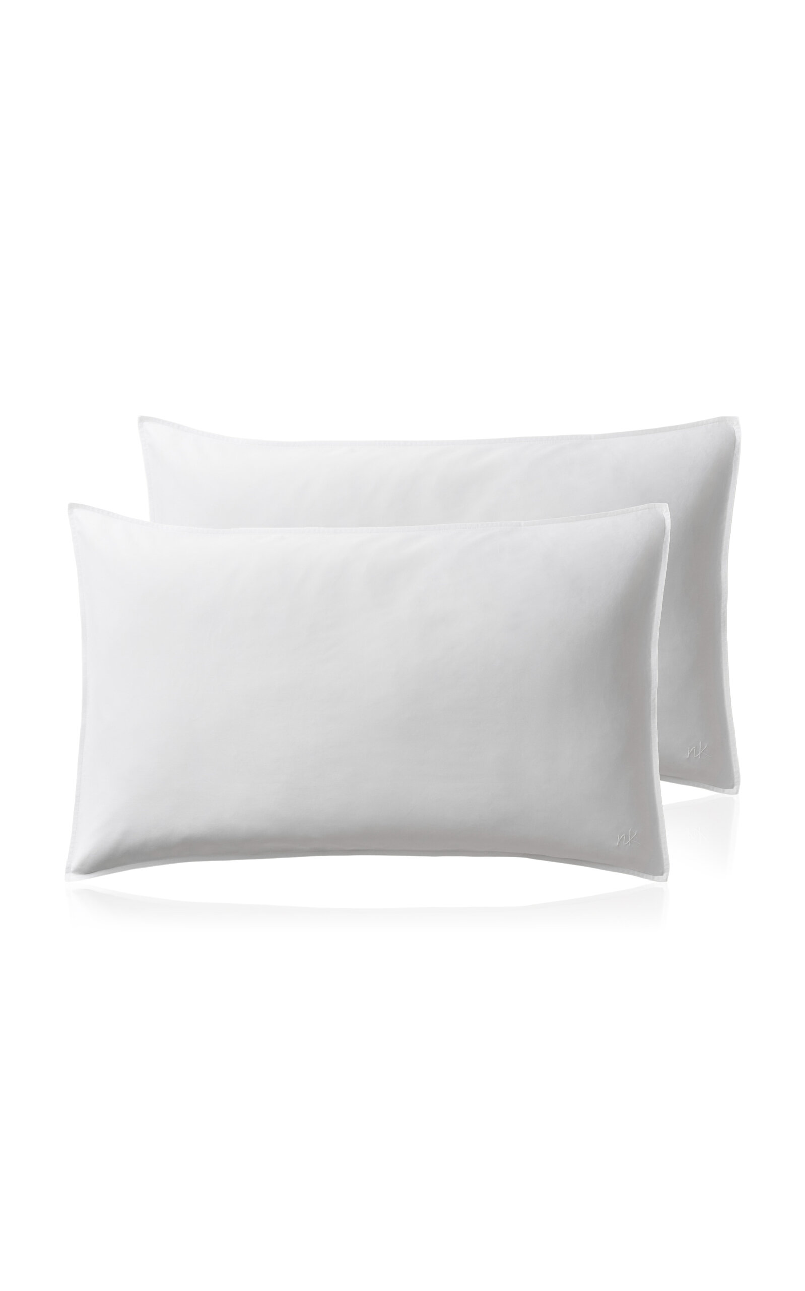 Nordic Knots Exclusive Set-Of-Two Sateen Pillow Case - Queen - Light Blue
