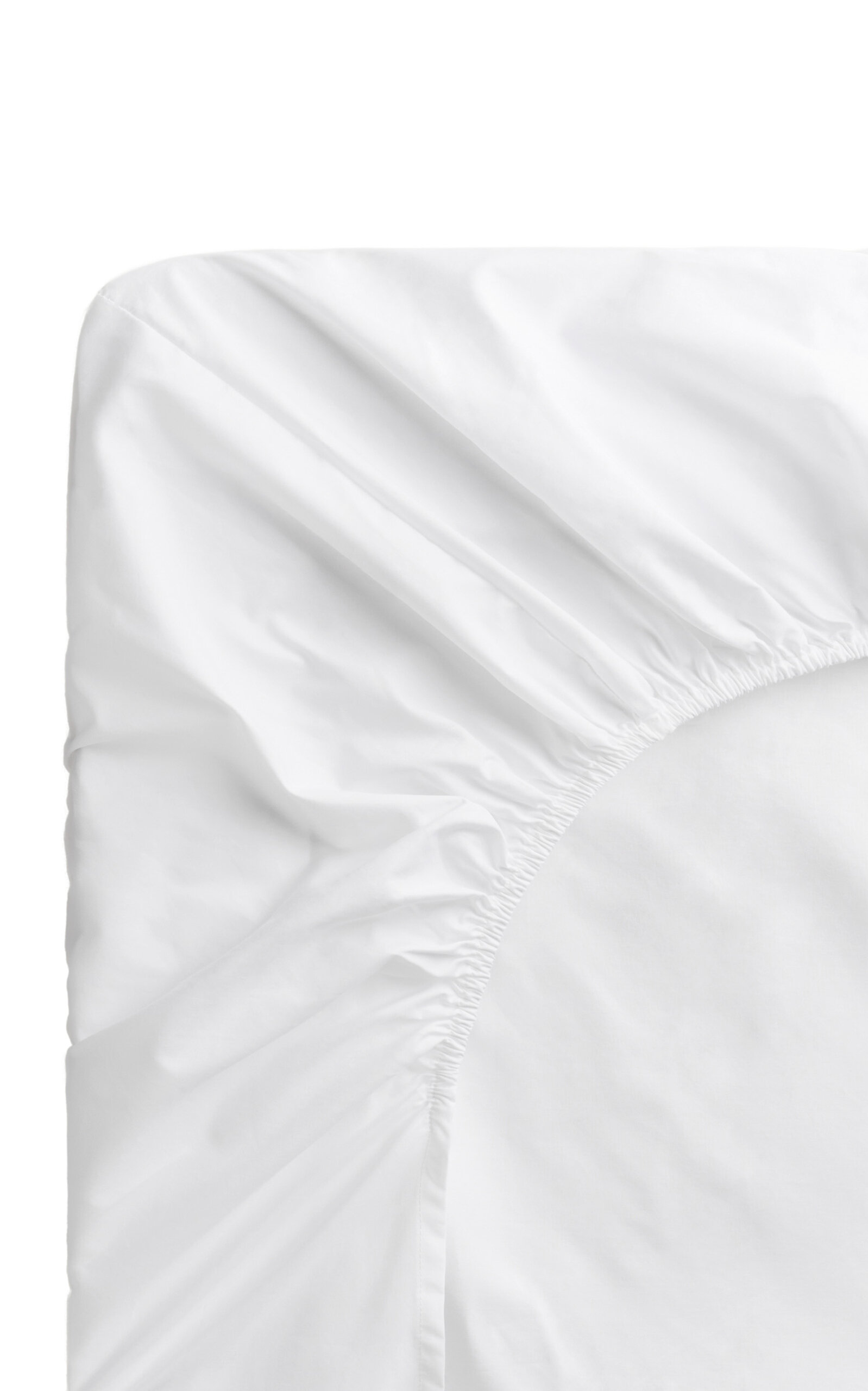 Nordic Knots Sateen Fitted Sheet - King - White