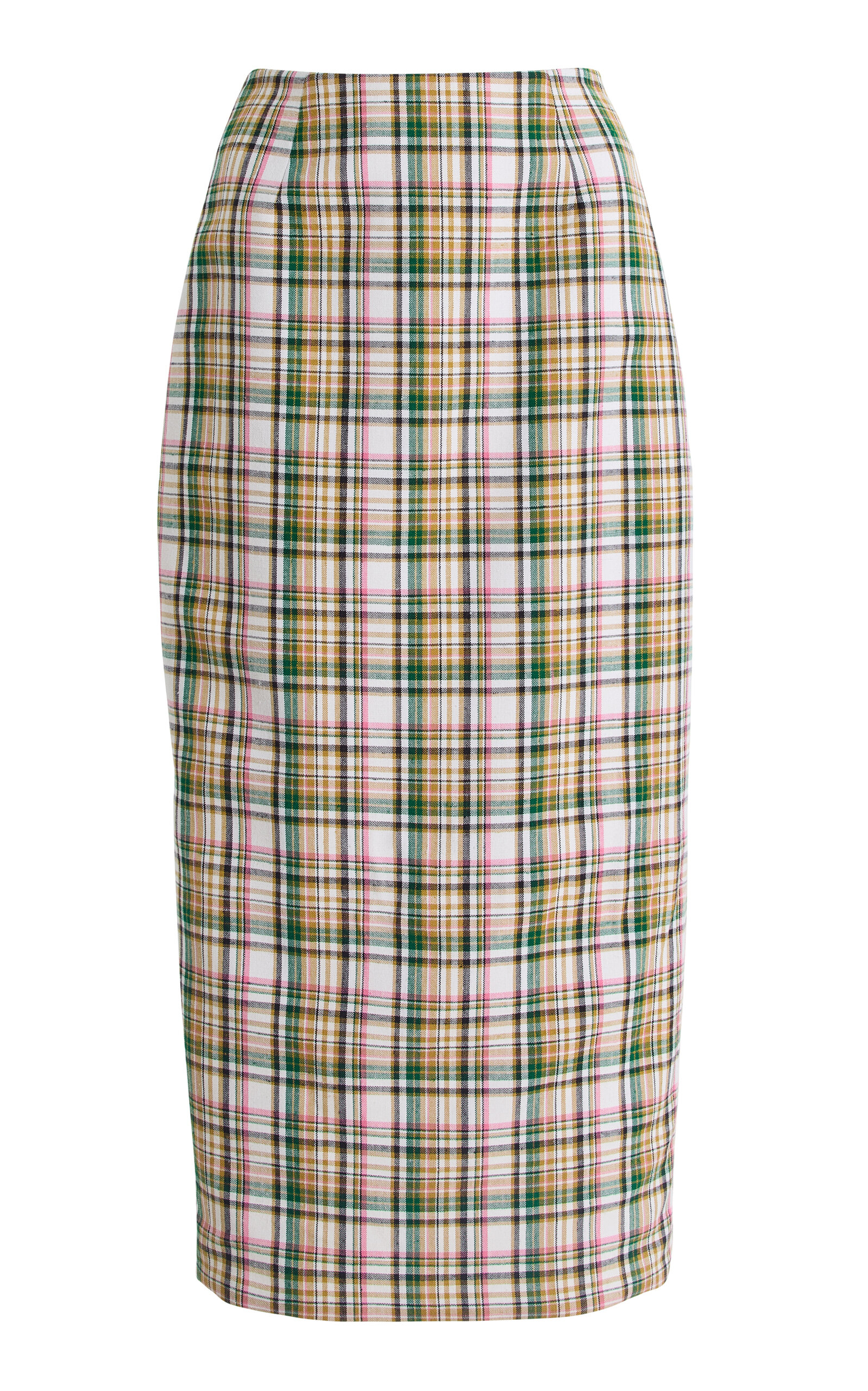 Carolina Herrera - Checked Midi Pencil Skirt - Multi - US 6 - Moda Operandi