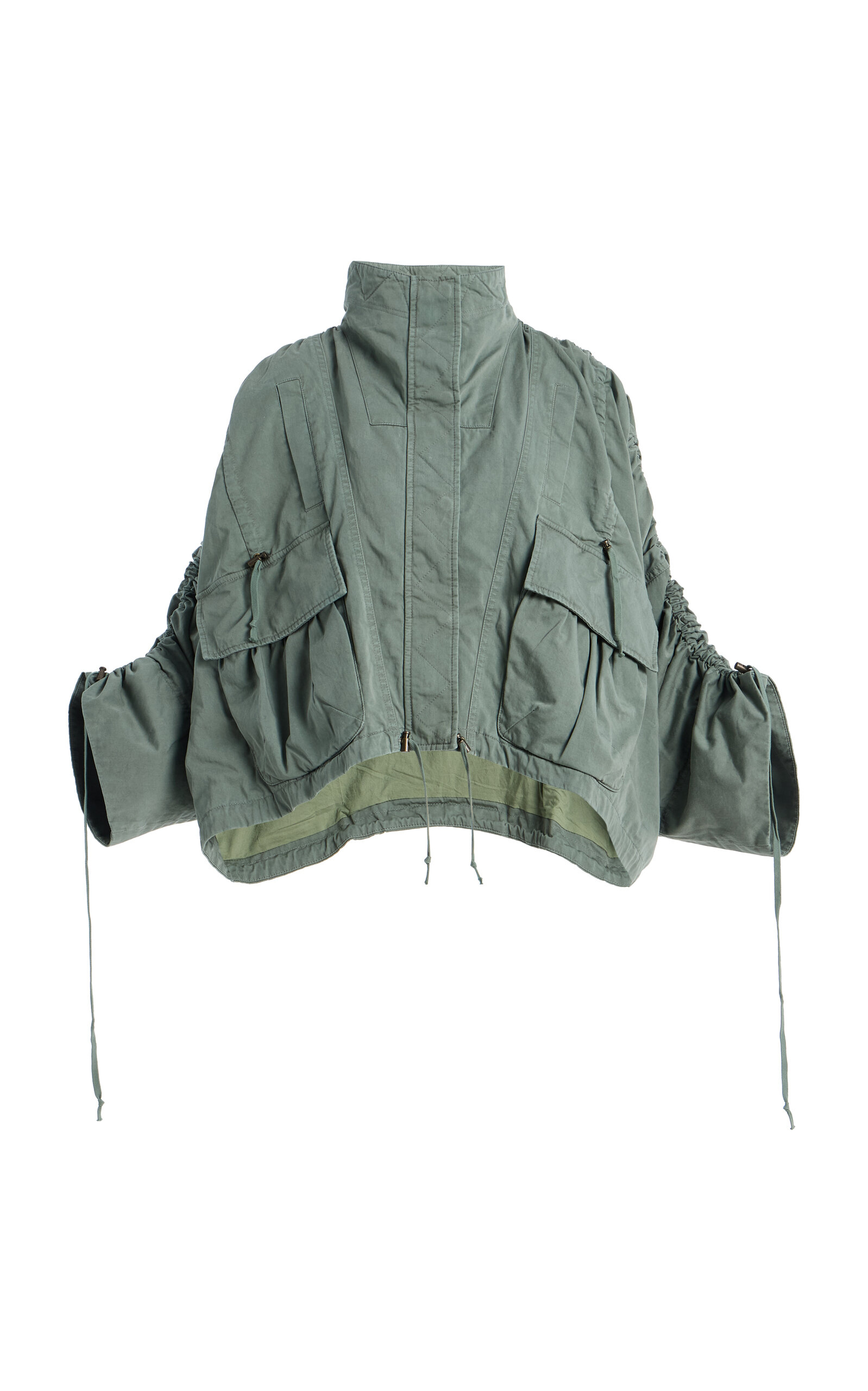 Balmain Gabardine Parka Jacket - Moda Operandi
