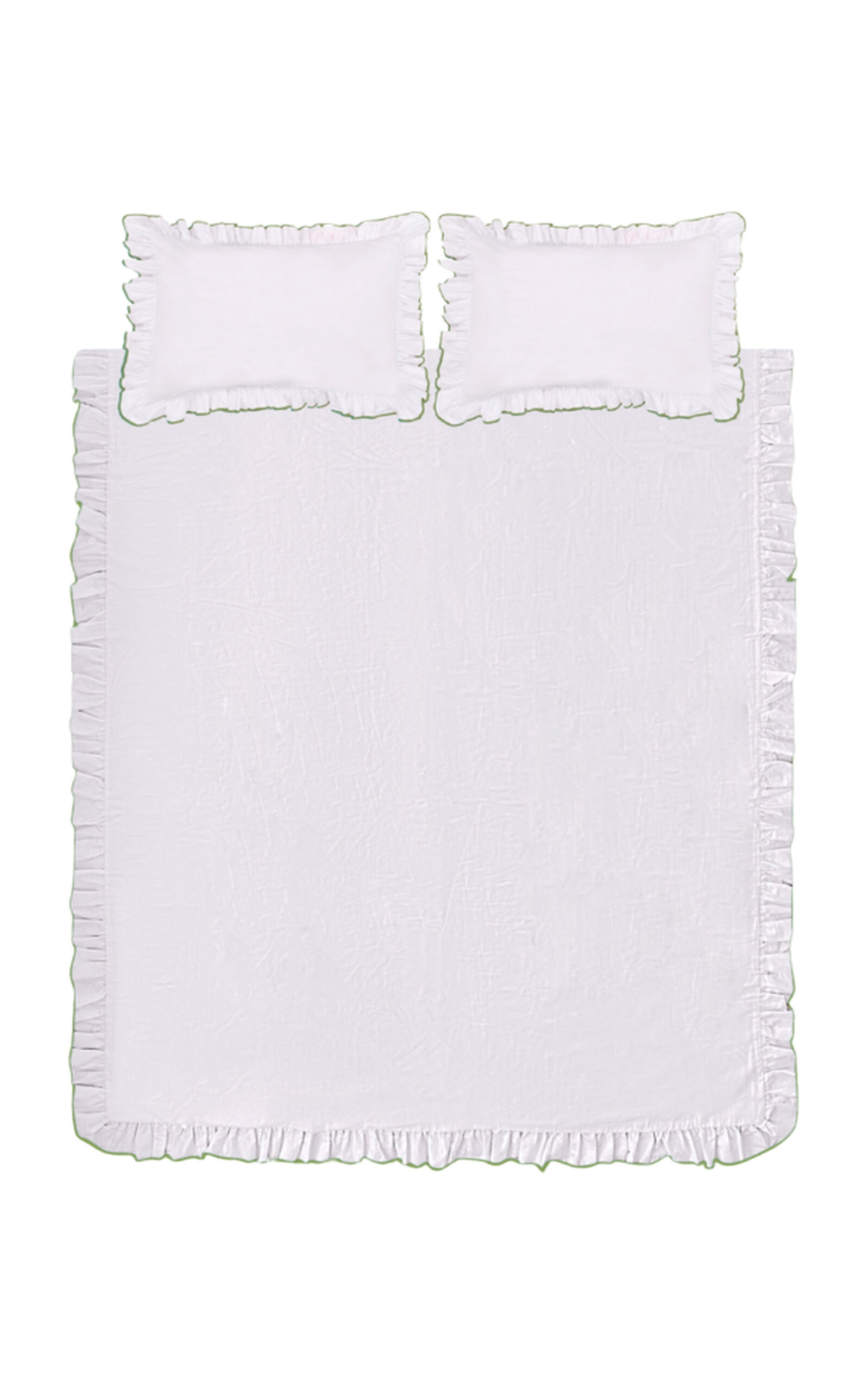 Sukun Exclusive Provence Olive Queen Cotton Bed Bundle - Multi