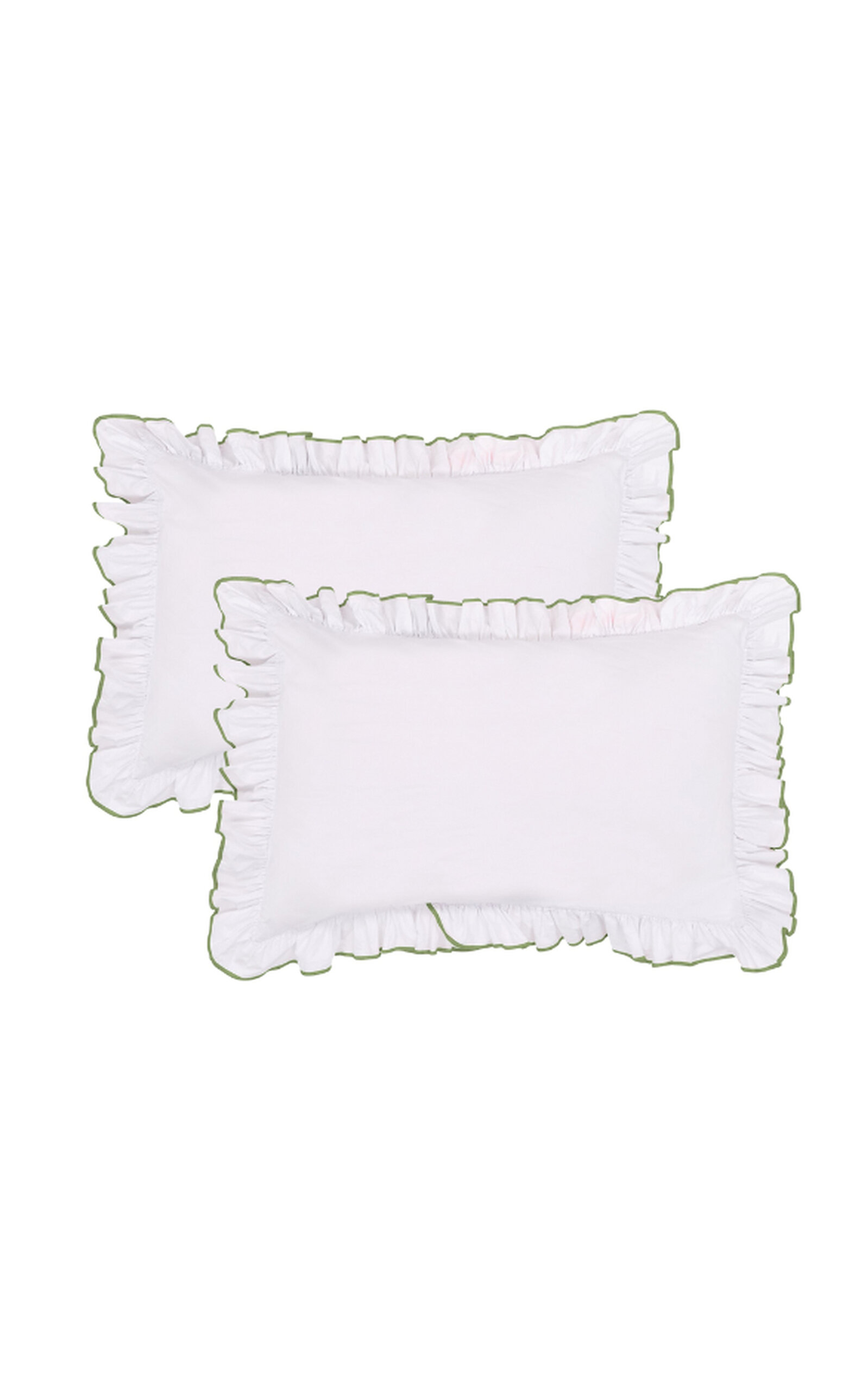 Sukun Exclusive Provence Olive Set-of-Two Standard Cotton Pillowcase - Multi