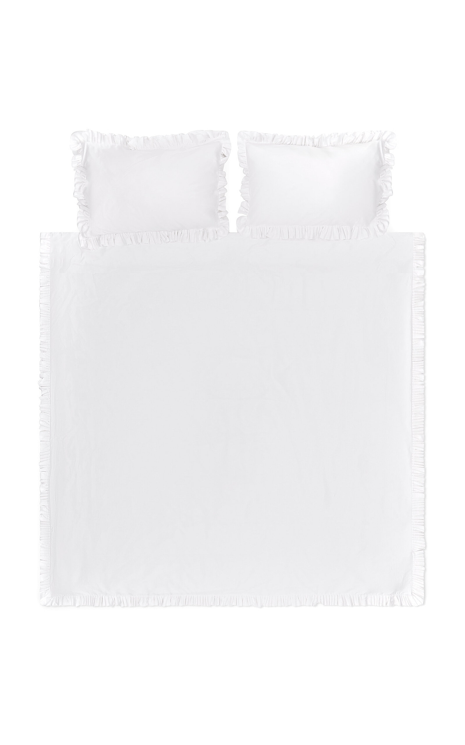 Sukun Exclusive Vienna Queen Cotton Bed Bundle - White