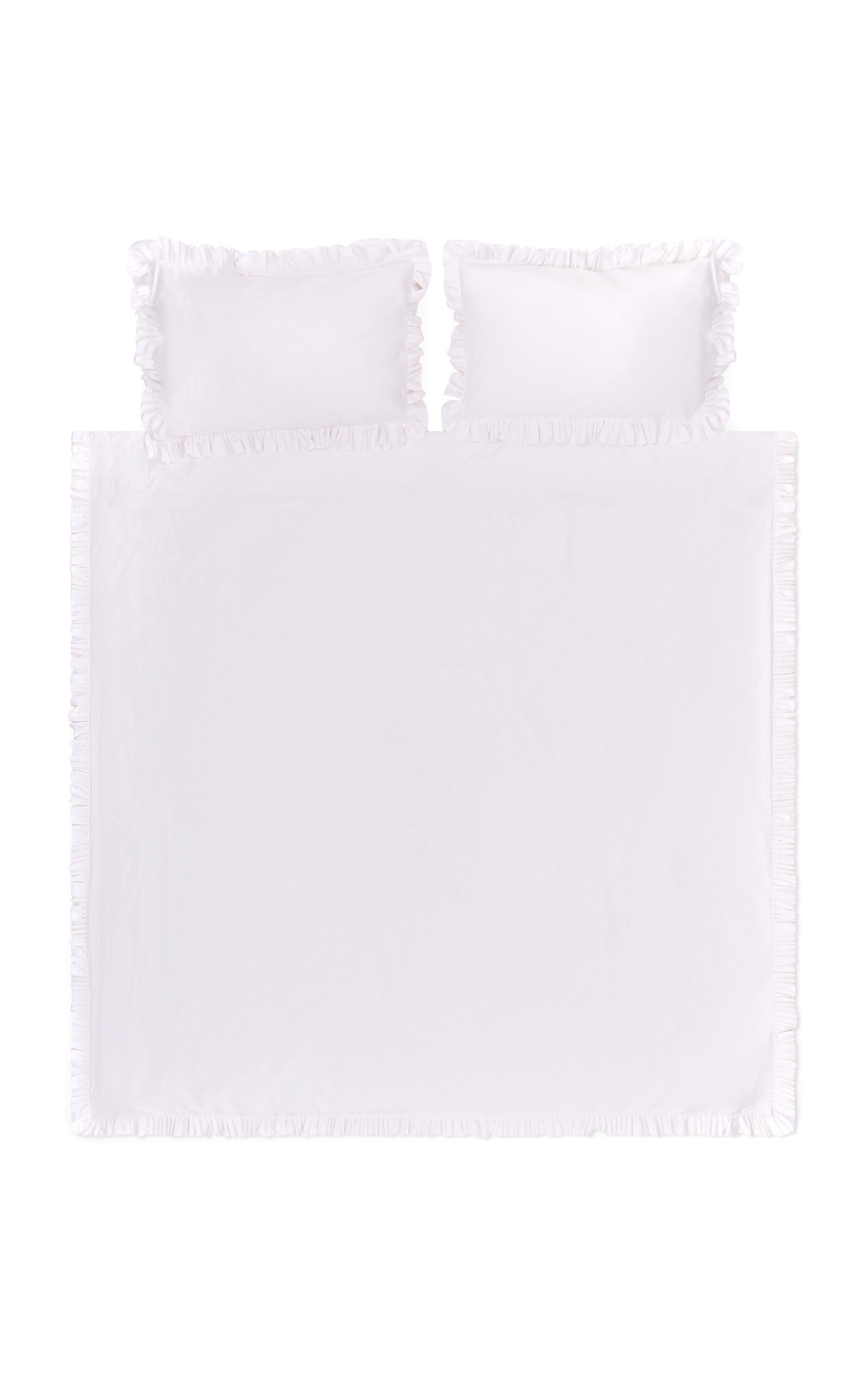 Sukun Exclusive Vienna King Cotton Bed Bundle - White
