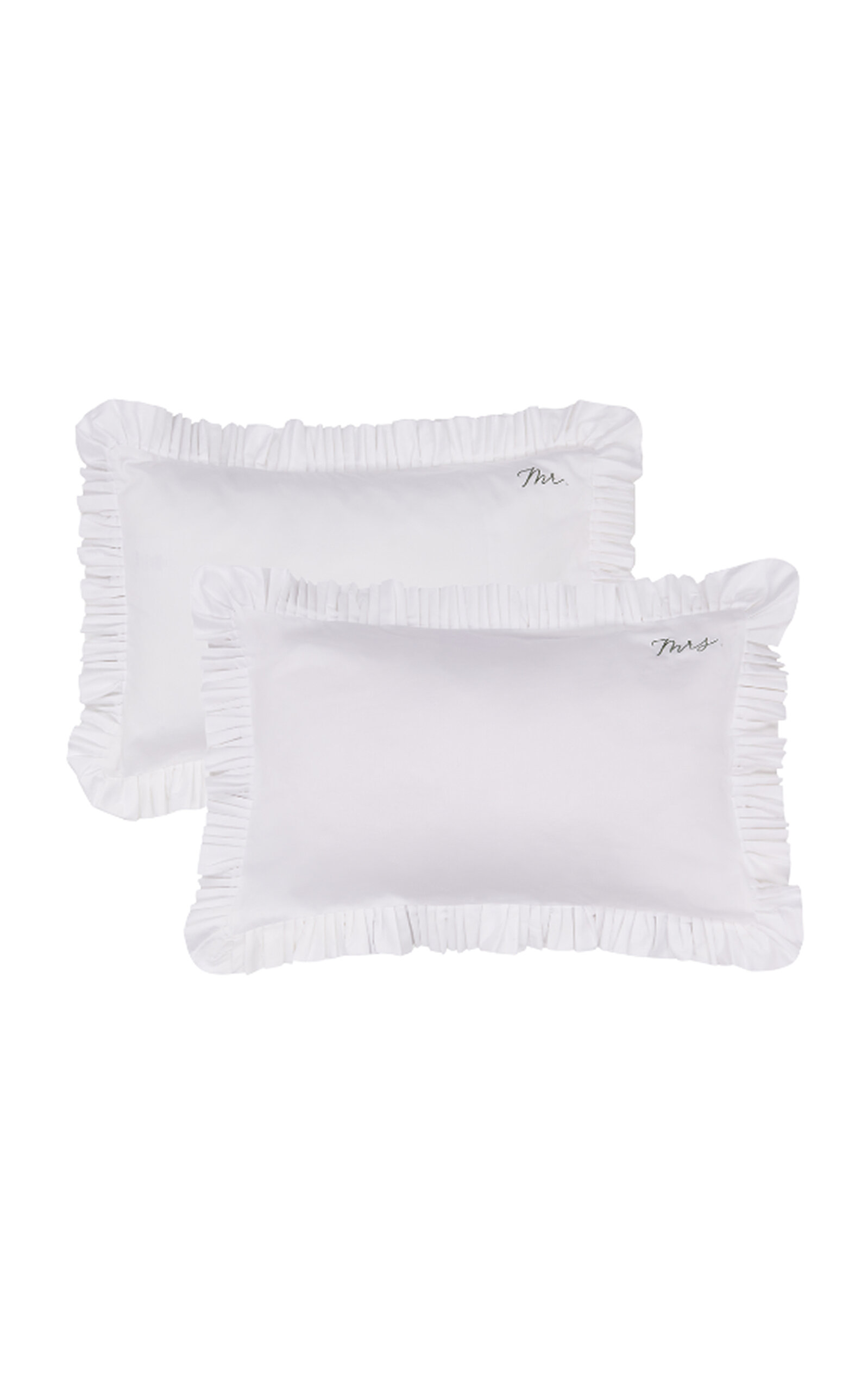 Sukun Exclusive Mr And Mrs Set-of-Two Cotton Pillowcase - Multi