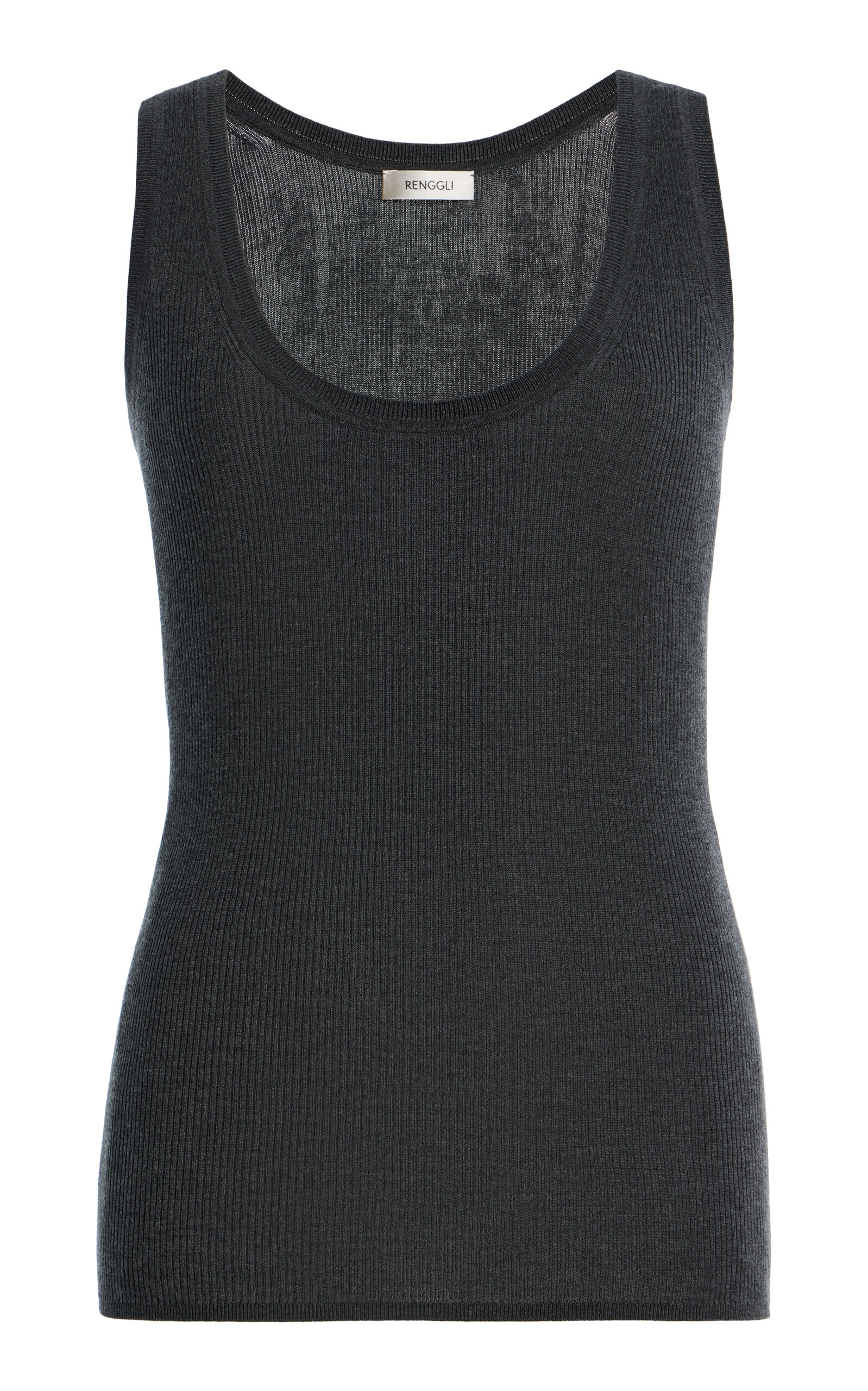 RENGGLI Scoop Neck Rib Tank