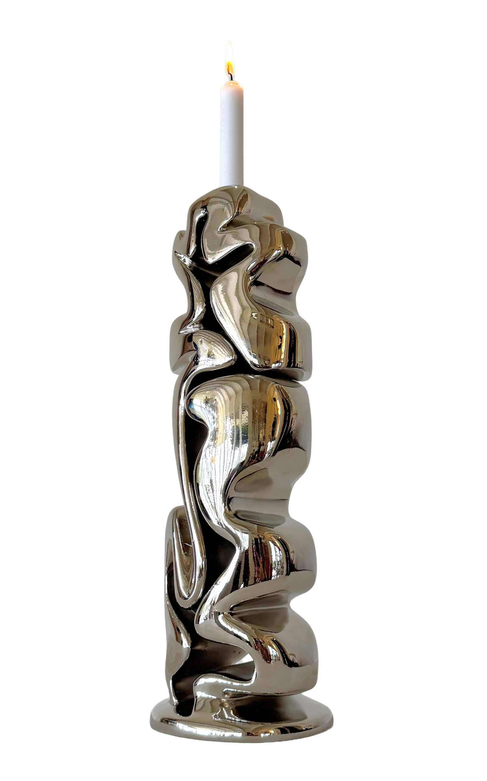 Hannah Polskin Candleholder - Silver