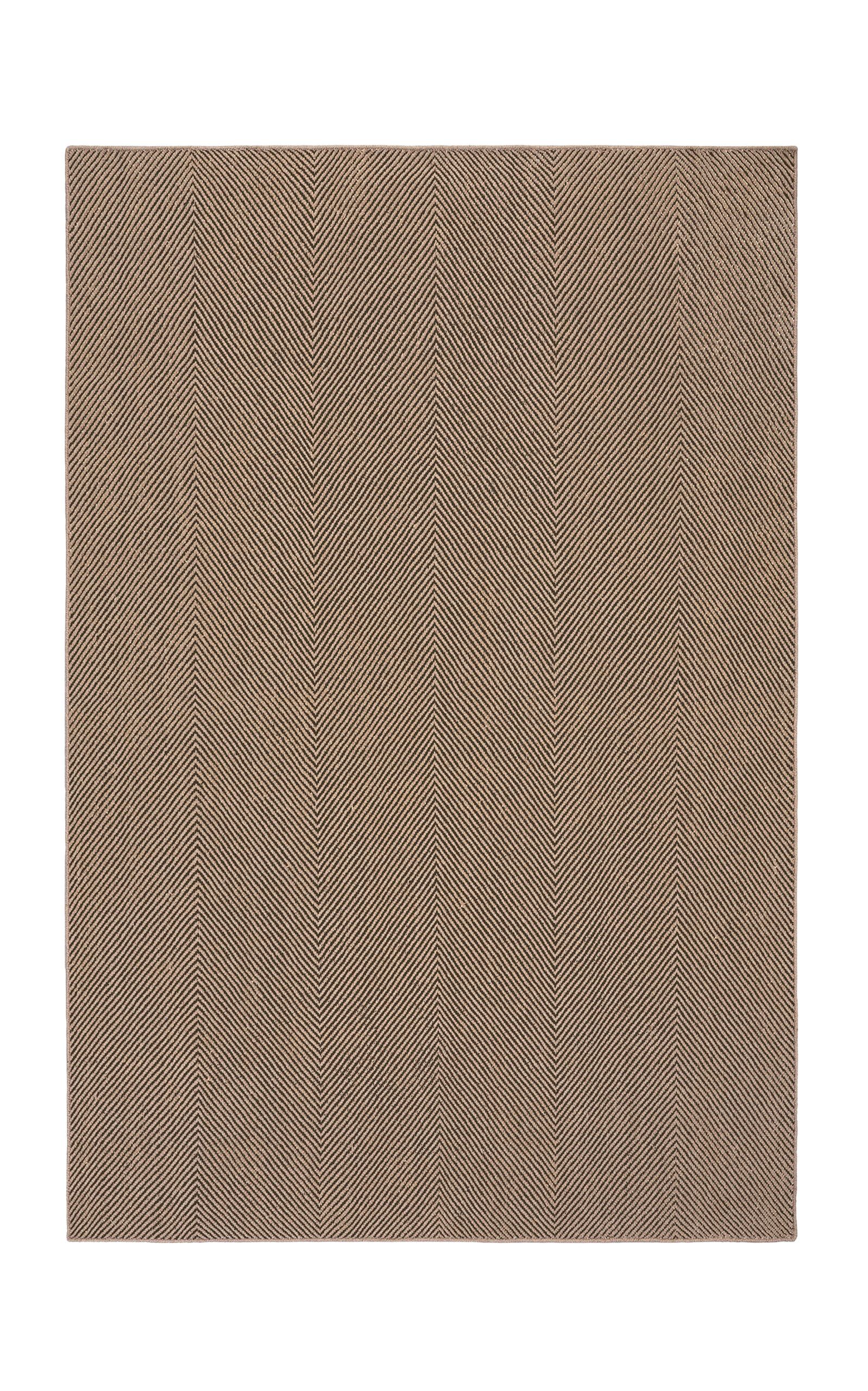 Nordic Knots 8'x10' Jute Herringbone Rug In Gray