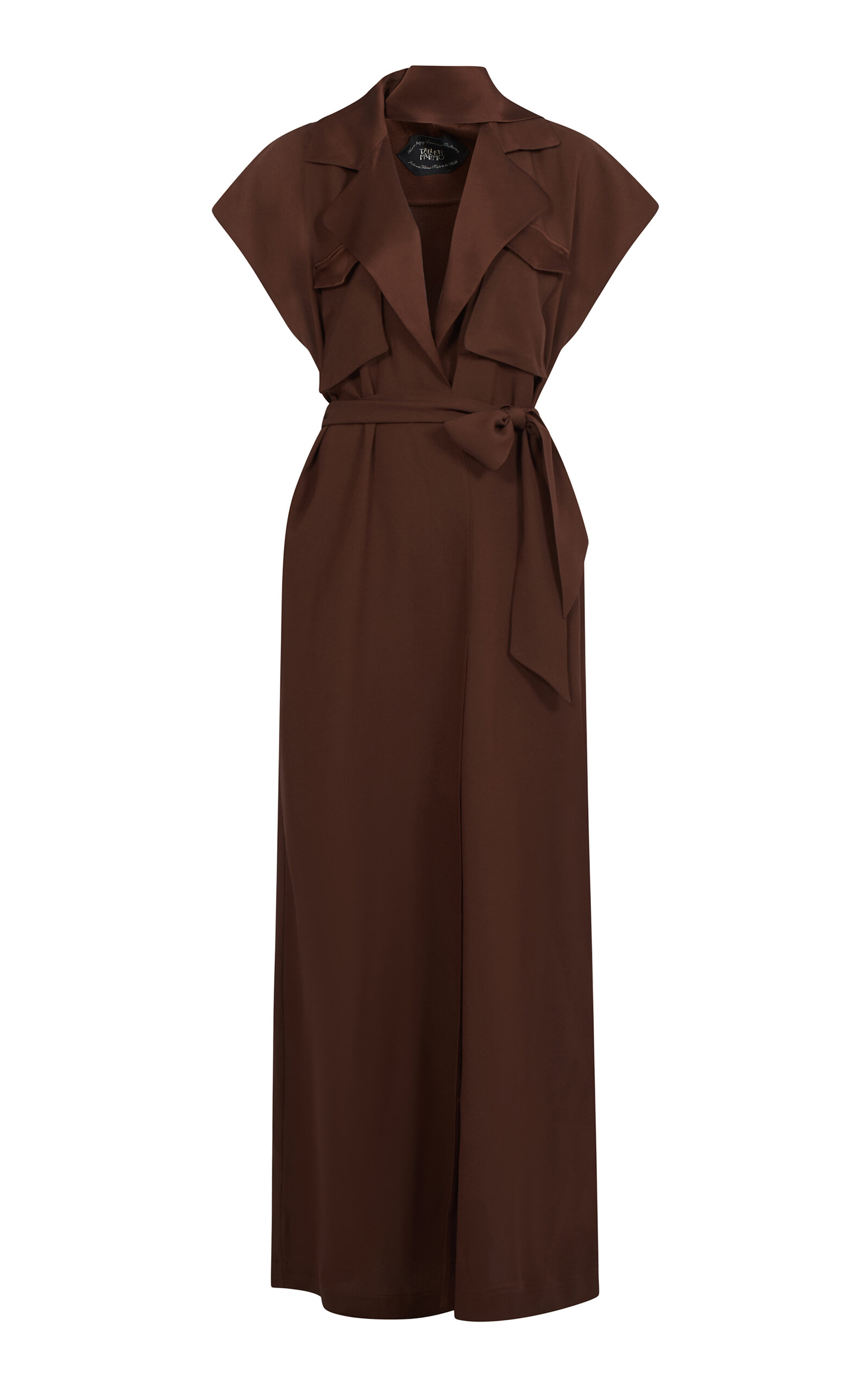 Taller Marmo Serengeti Crepe Cady Trench Dress
